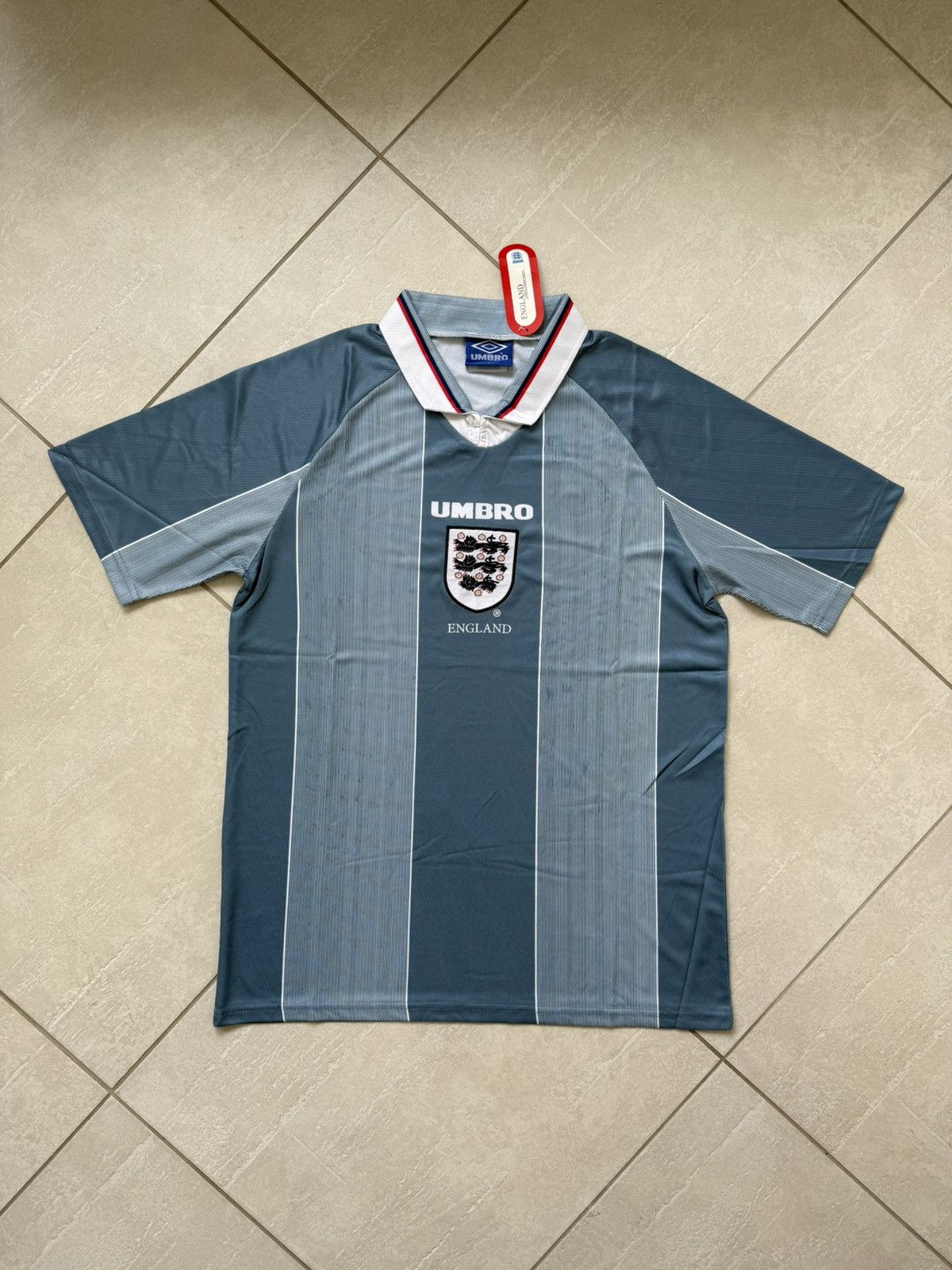 Other 1996 umbro England away kit jersey football soccer hype Size US L / EU 52-54 / 3 - 1 Thumbnail