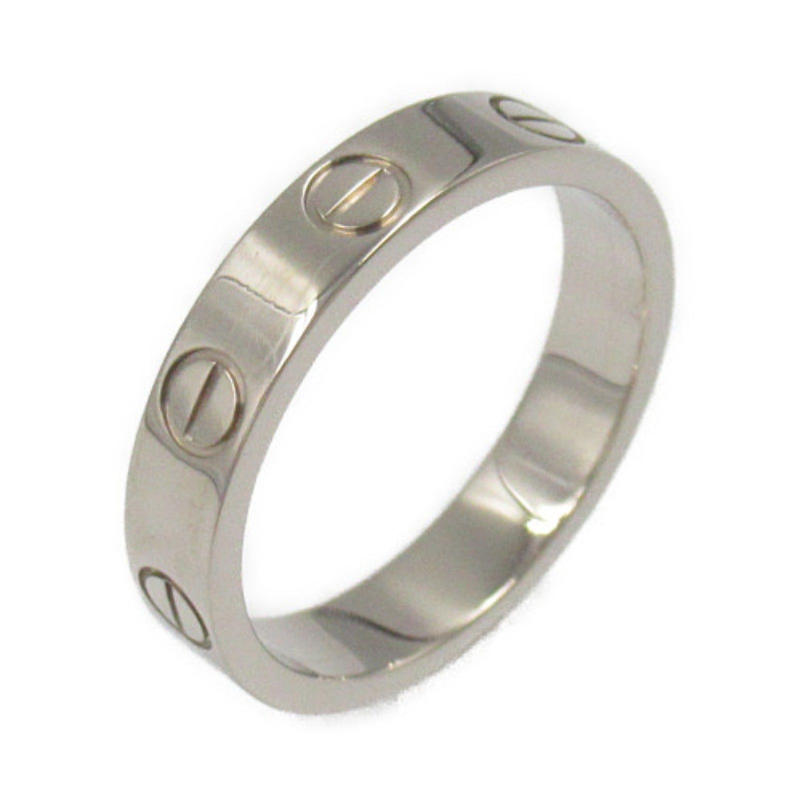 Cartier Cartier Mini Love Ring K18Wg (White Gold) Silver Size ONE SIZE - 1 Thumbnail