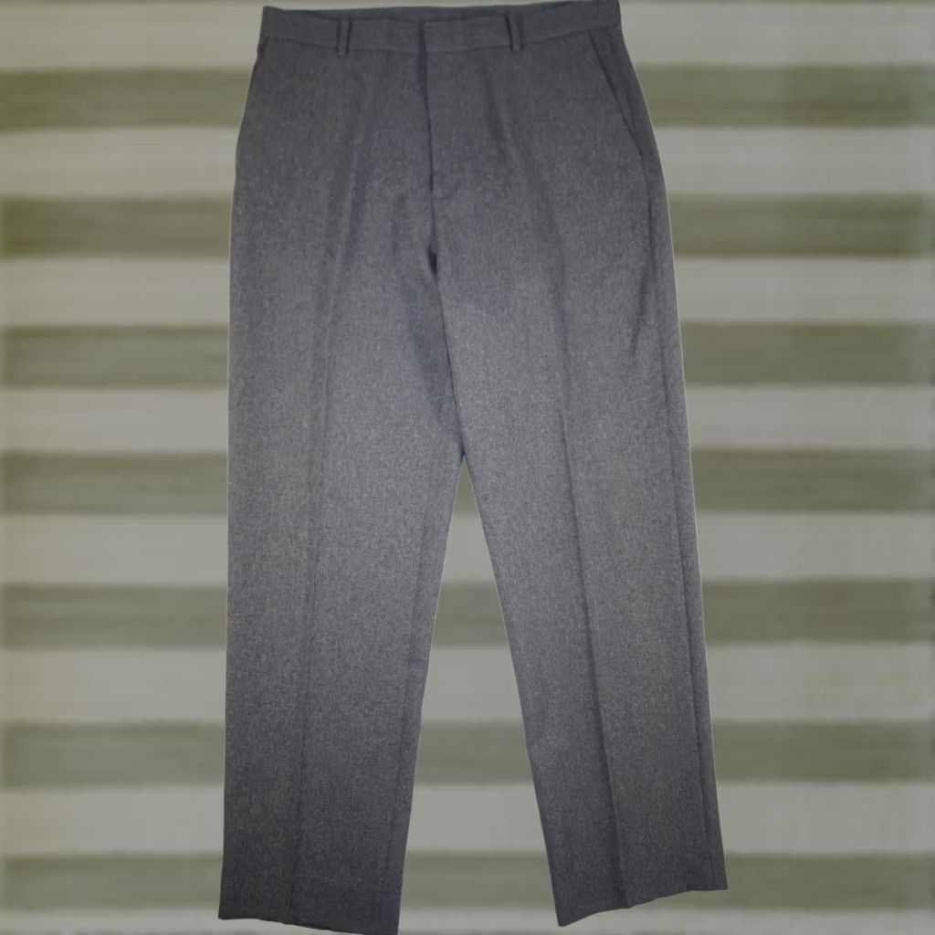 Levi's Levi's Action Slacks Pants Men's 36x33 Flat Front 100% Polyester Gray Straight Dress Pants Regular Mens Size US 36 / EU 52 - 1 Thumbnail
