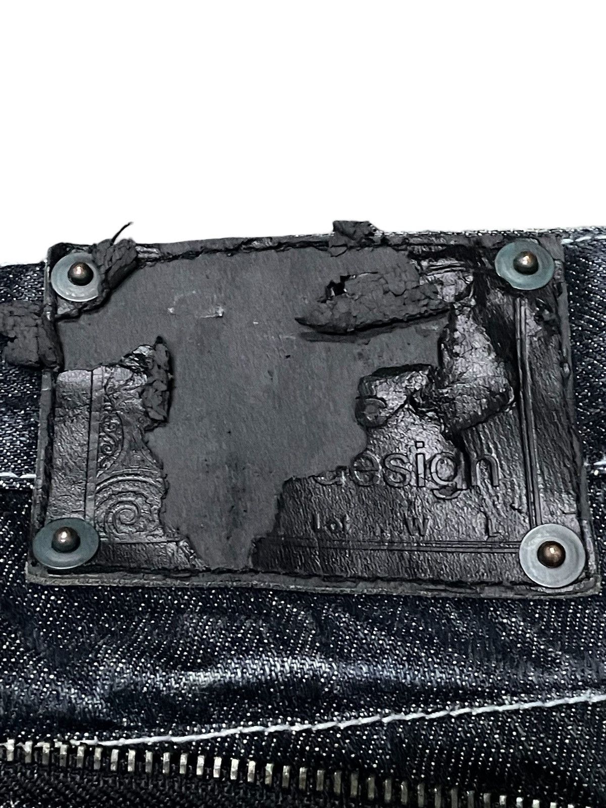 If Six Was Nine × Le Grande Bleu (L.G.B.) × semanticdesign Semantic Design Japan Multi Zipper Slant Pocket Flared Jeans Size US 30 / EU 46 - 19 Thumbnail