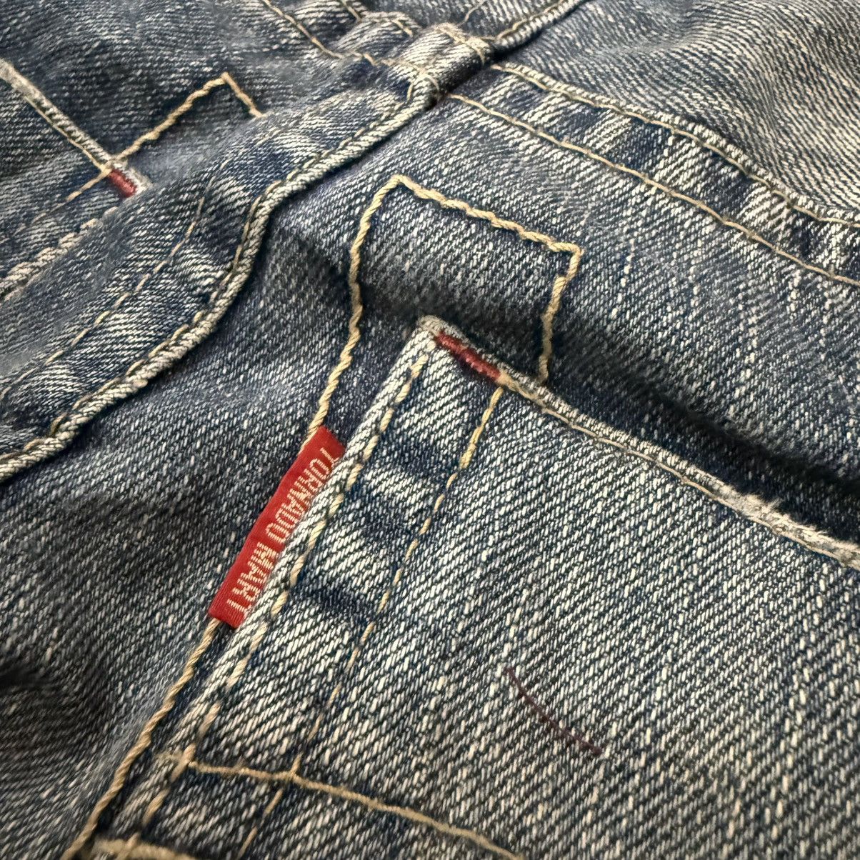 If Six Was Nine Flared 90s Rare Japanese Snake Tornado Mart Whisker Jeans Size US 32 / EU 48 - 13 Thumbnail