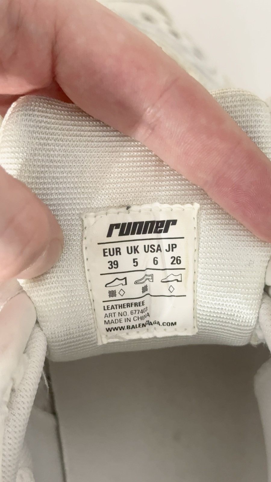 Balenciaga ✅ Balenciaga Runner 1 White 39 Low Size US 9 / IT 39 - 8 Thumbnail
