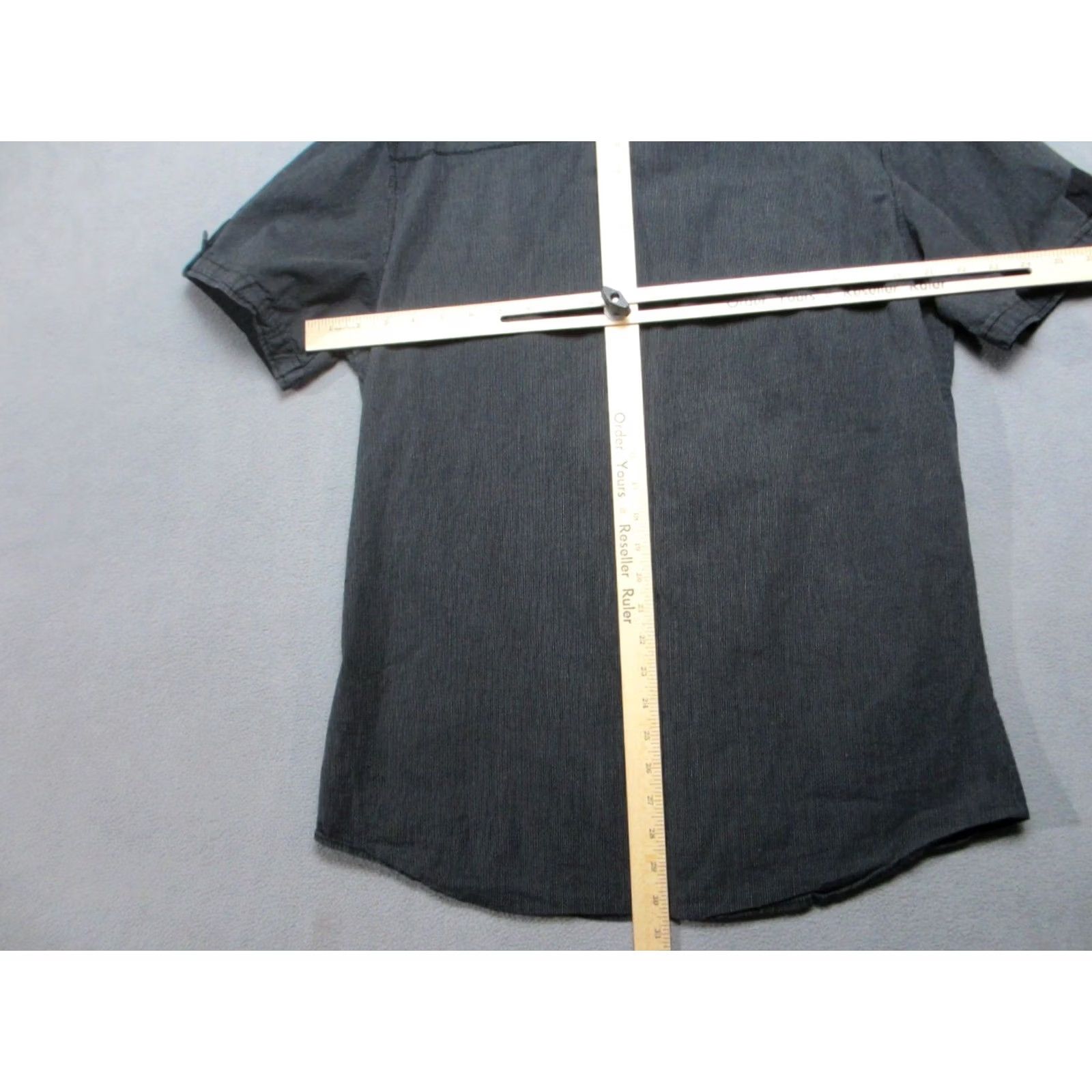 Buckle Black Buckle Black Label Shirt Mens XL Striped Athletic Fit Short Sleeve Stretch Pearl Snap Button-Up Casual Workwear Womens? Size US XL / EU 56 / 4 - 7 Thumbnail