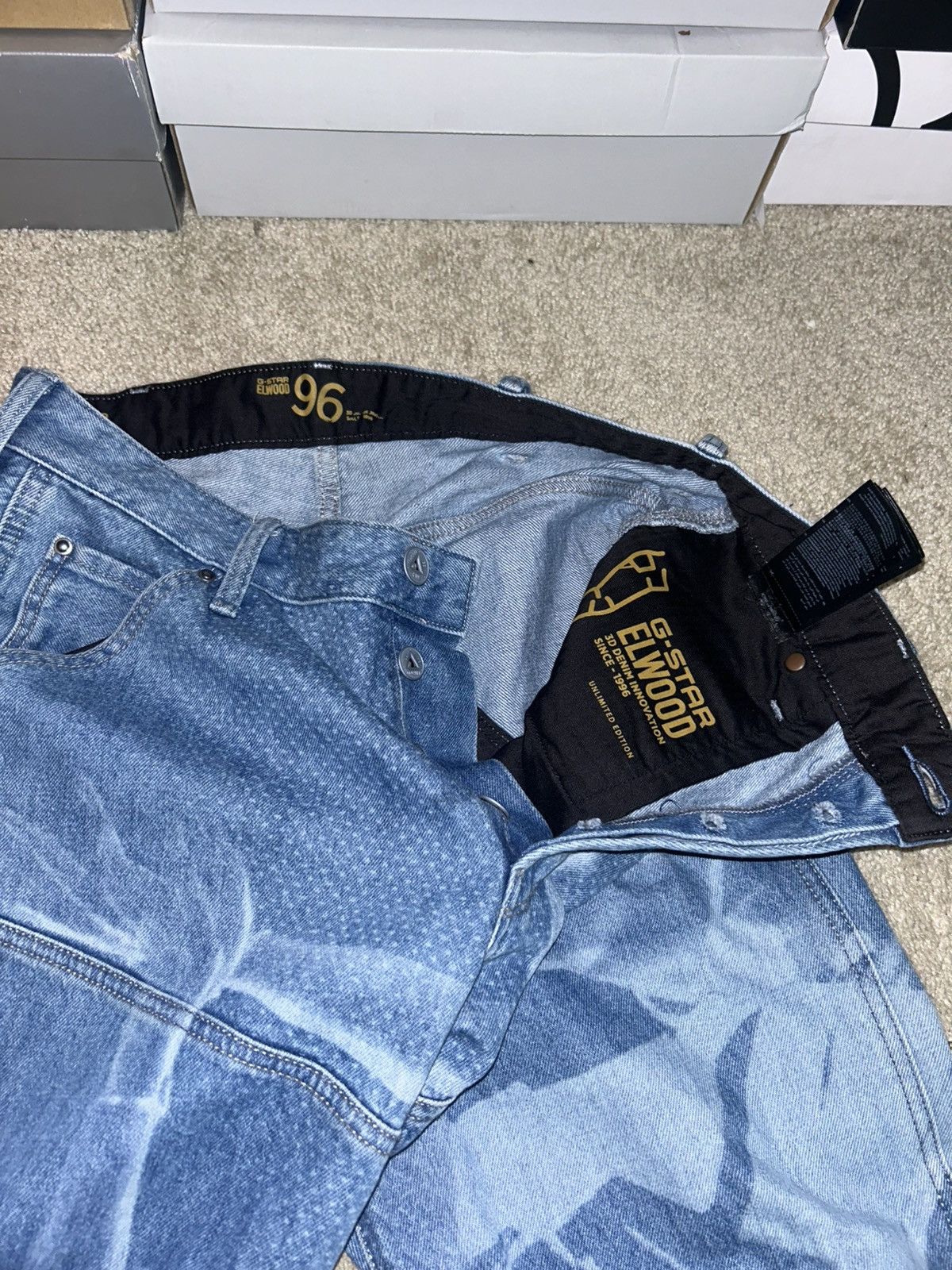 G-Star G-STAR Elwood Laser G-spin Jeans Size US 30 / EU 46 - 1 Thumbnail