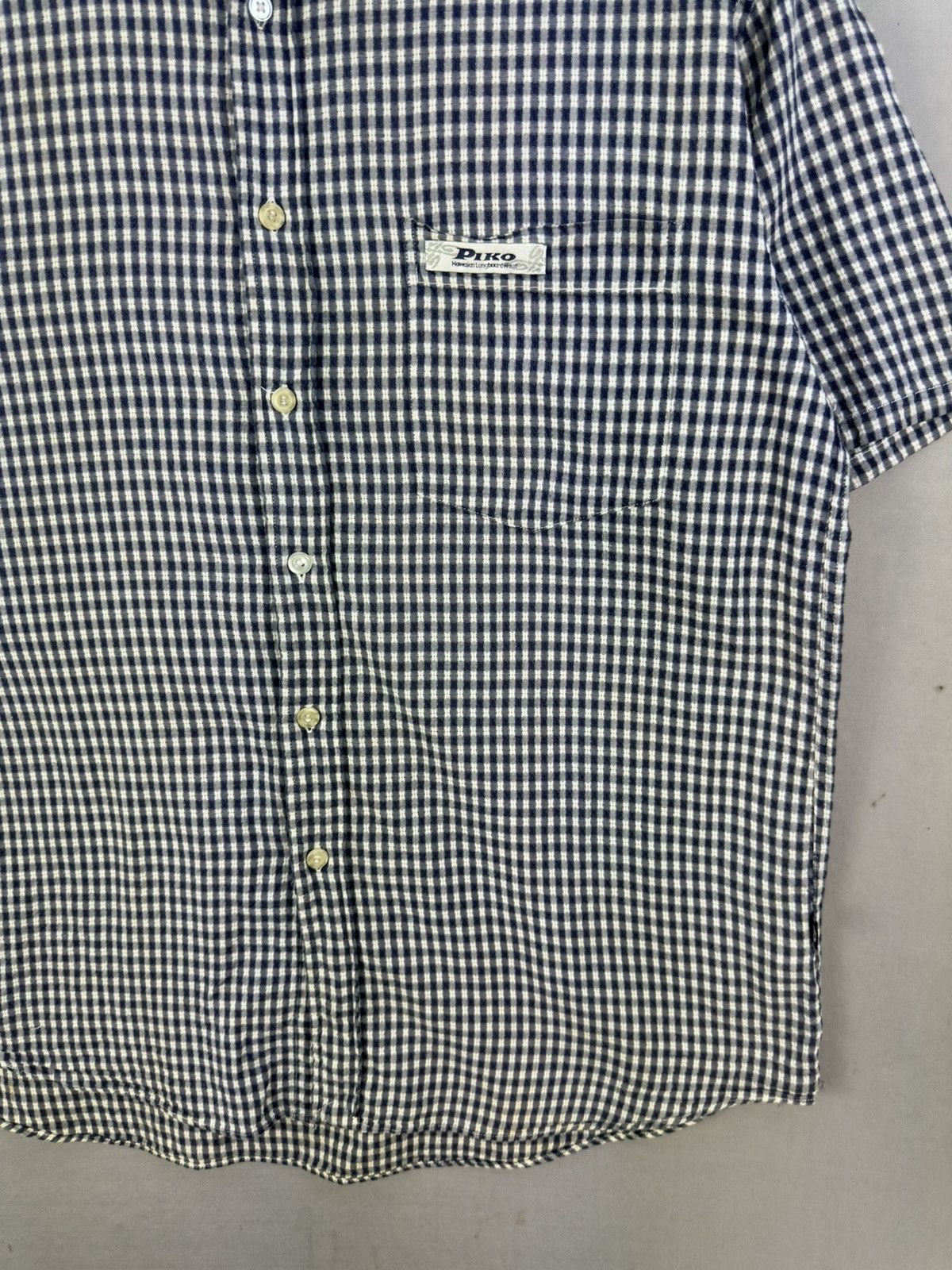 Japanese Brand Piko Hawaiian Longboard Wear Textured Flannel Shirt Size US L / EU 52-54 / 3 - 3 Thumbnail