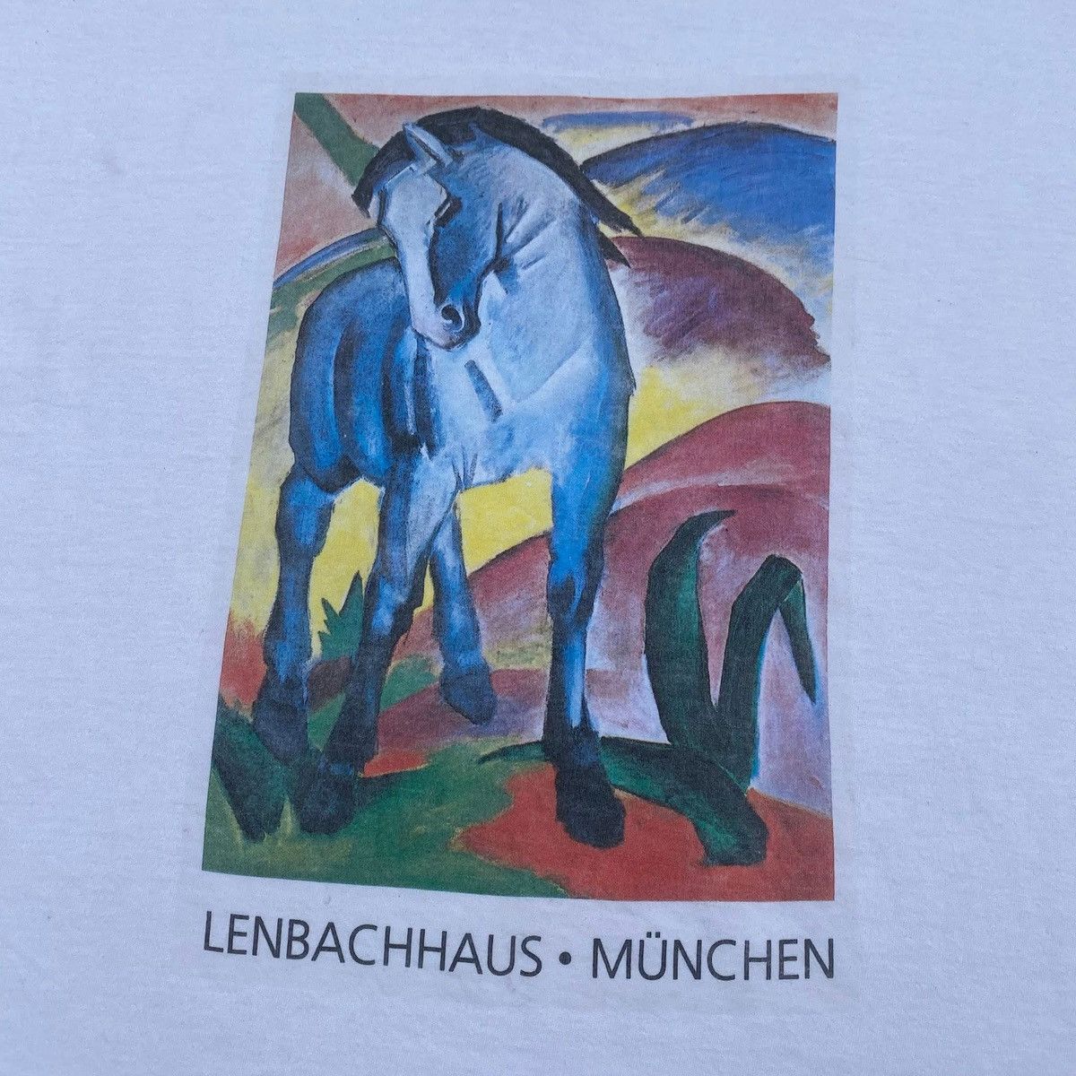 Vintage RARE ‼️ Franz Marc • Blue Horse I Size US M / EU 48-50 / 2 - 2 Thumbnail