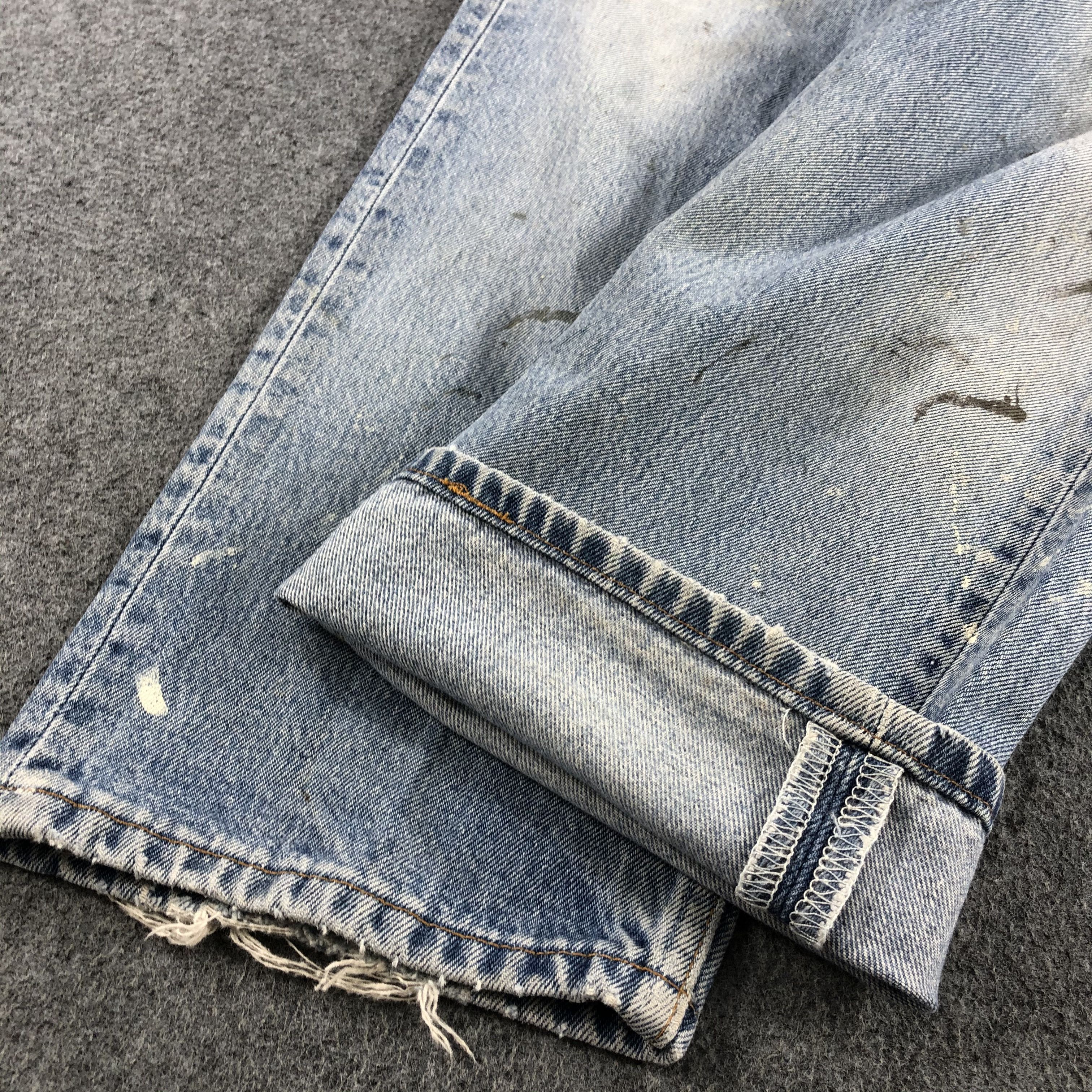 Levi's 90s Vintage Light Wash Levis 501 Jeans-J1998 Size US 26 / EU 42 - 7 Thumbnail