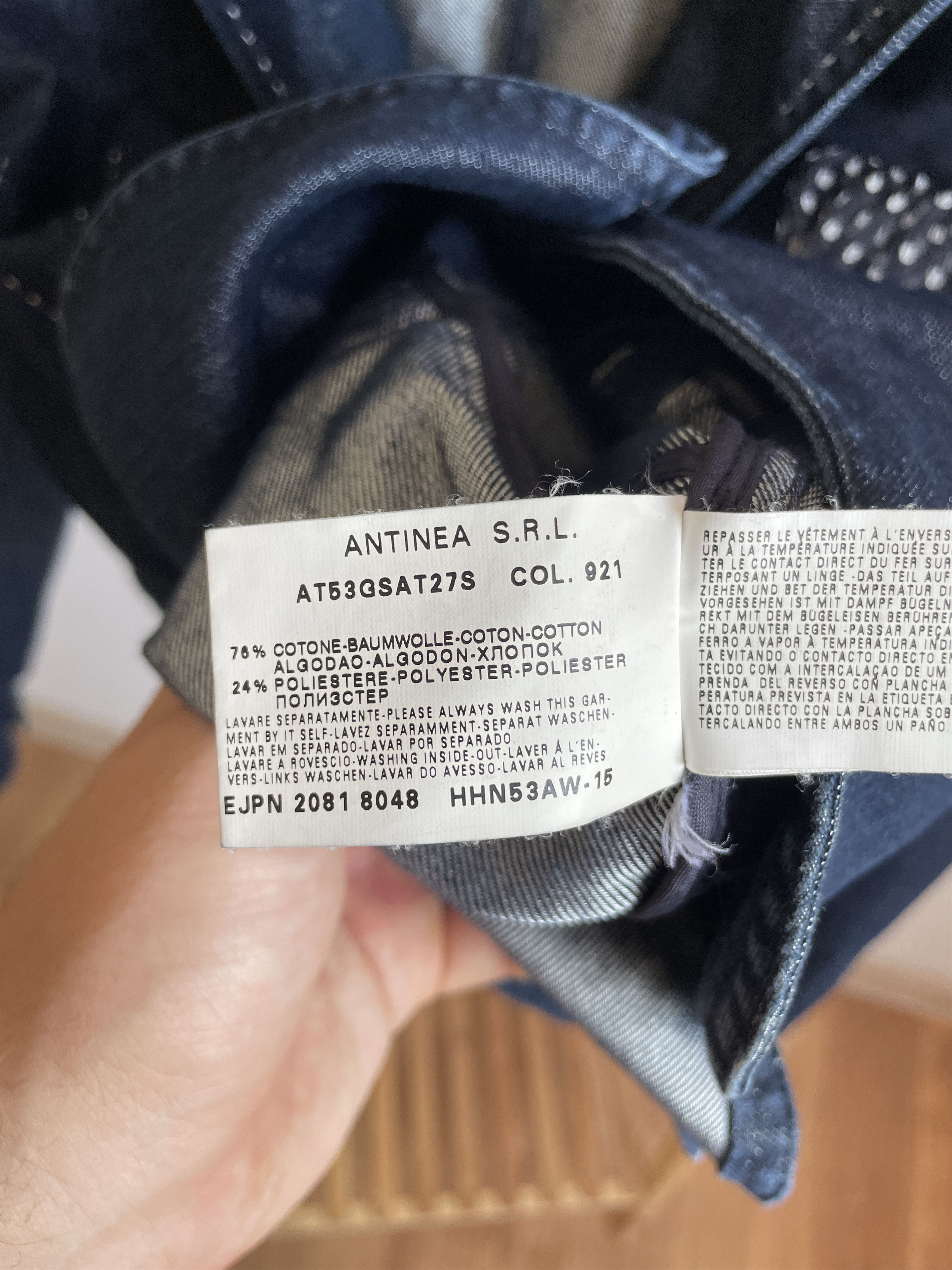 Armani Collezioni Armani Collezioni Womens Denim Blazer Size IT 48 Size XL / US 12-14 / IT 48-50 - 9 Thumbnail