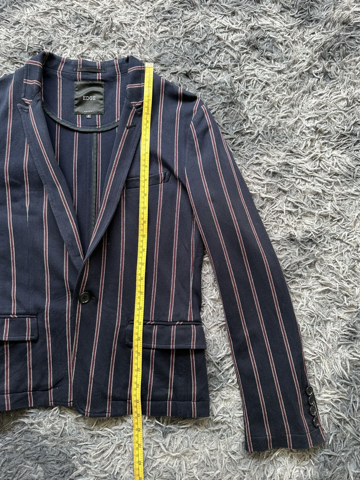 If Six Was Nine 2010's EDGE Rupert Japan pinstripe Vkei blazer Size US M / EU 48-50 / 2 - 17 Thumbnail
