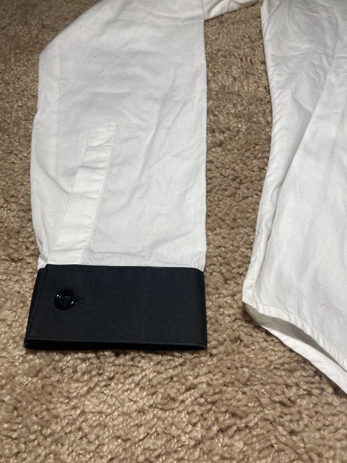 Dior × Hedi Slimane AW07 Dior Navigate Tuxedo Collar Shirt White 2007 37 Hedi S Size US S / EU 44-46 / 1 - 7 Thumbnail