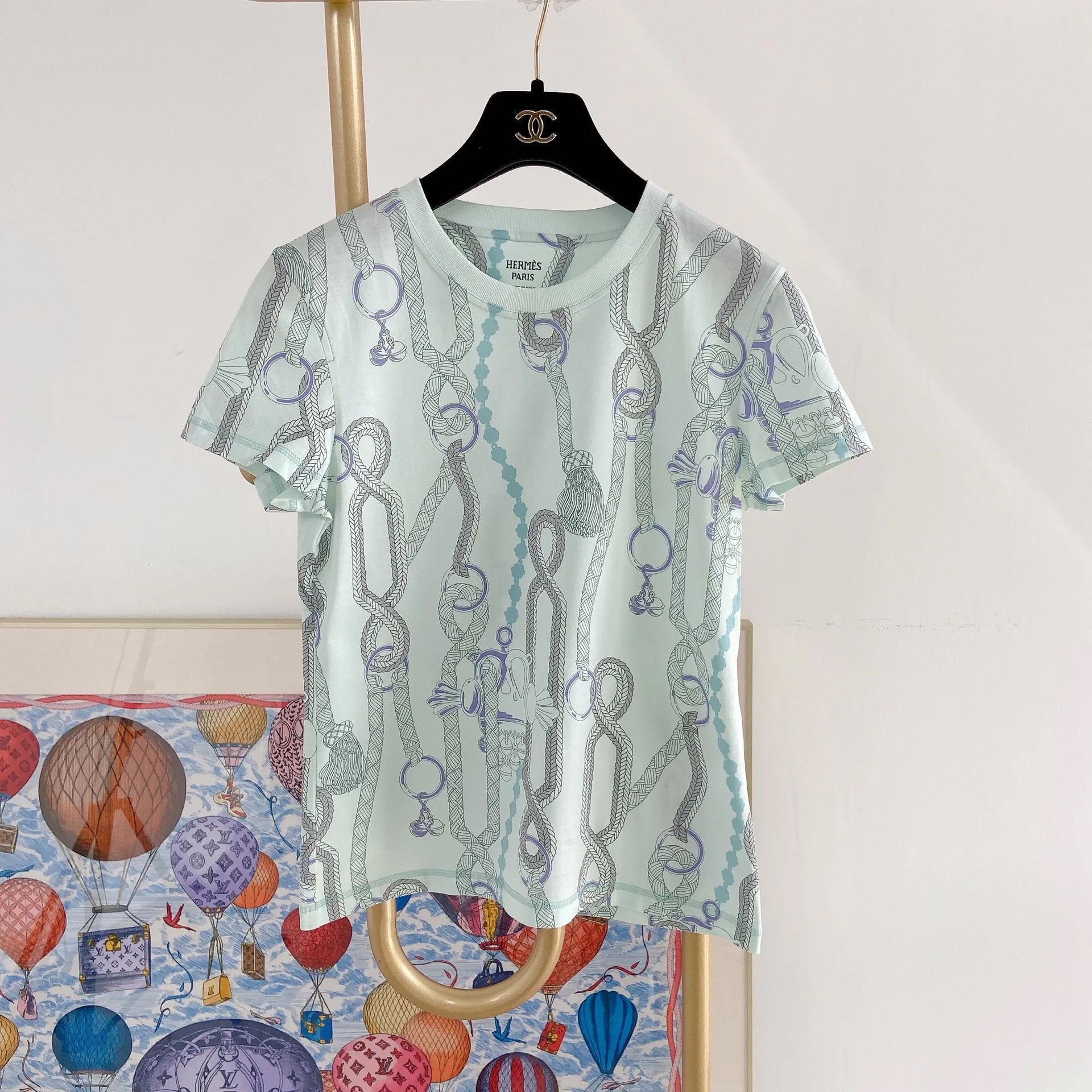 Hermes Hermes Printed T-Shirt Size 34 Size XXS / US 00 / IT 34 - 1 Thumbnail