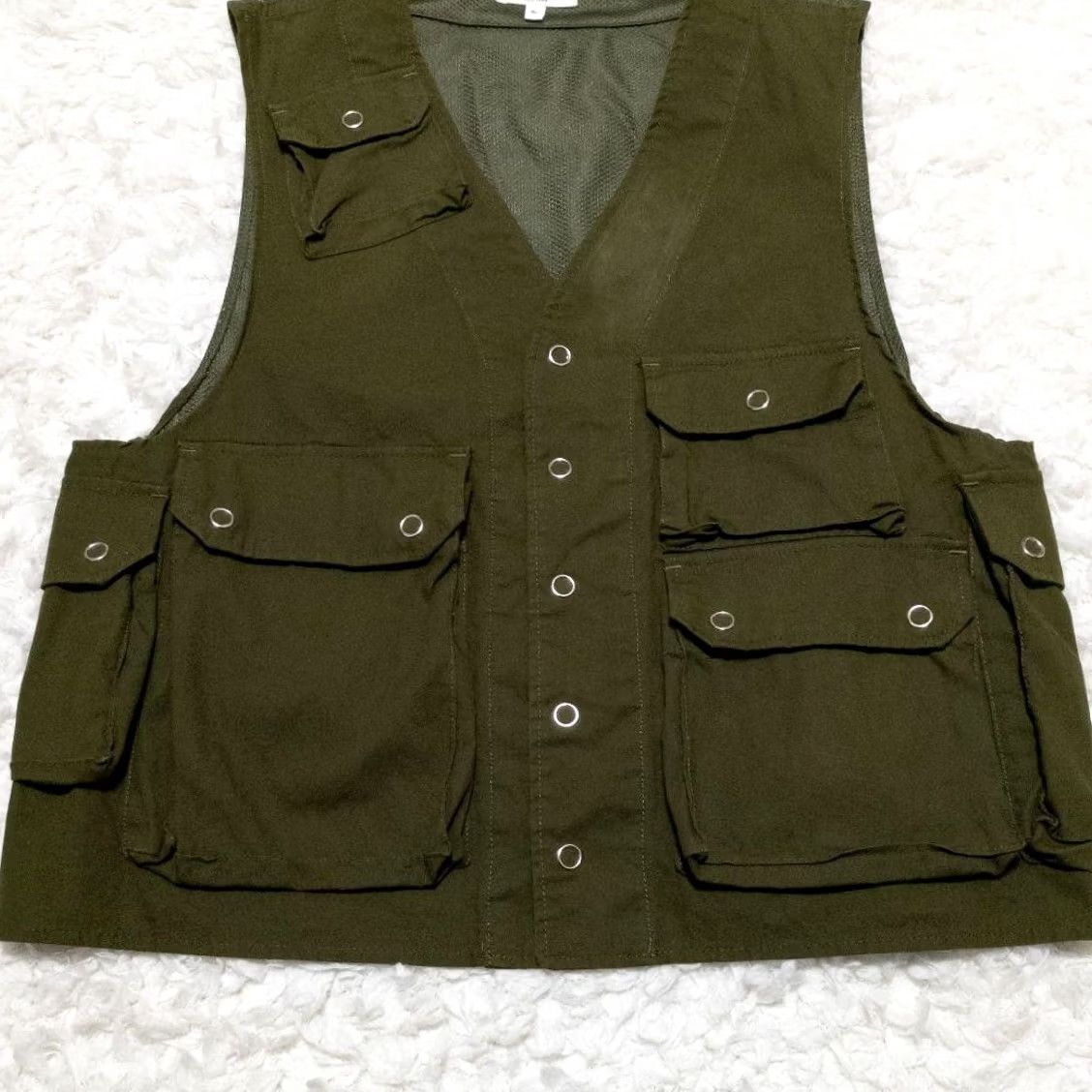 Engineered Garments Engineered Garments Vest Size S Khaki Green Cotton Military Men's Pre-owned Size US S / EU 44-46 / 1 - 4 Thumbnail