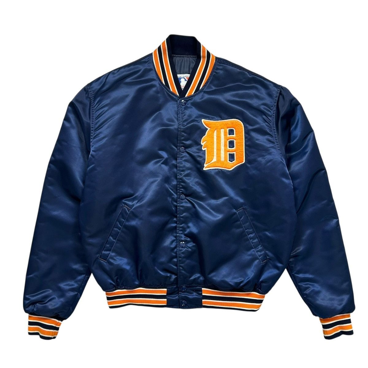 MLB VTG 90s DETROIT TIGERS STARTER SATIN BOMBER JACKET SIZE XL Size US XL / EU 56 / 4 - 1 Thumbnail