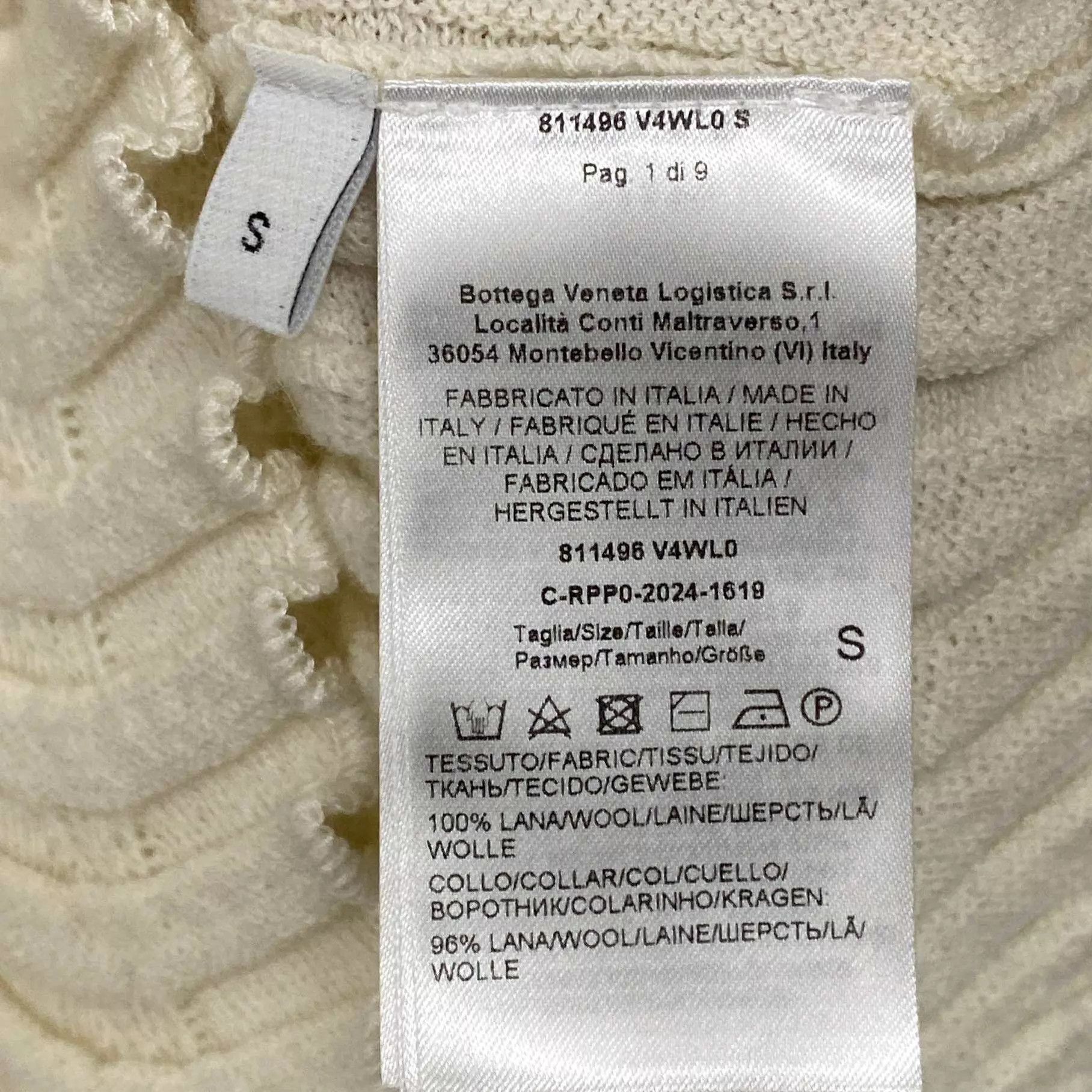 Bottega Veneta BV Beige Knit Short Sleeve Size S 99 New Size S / US 4 / IT 40 - 4 Thumbnail