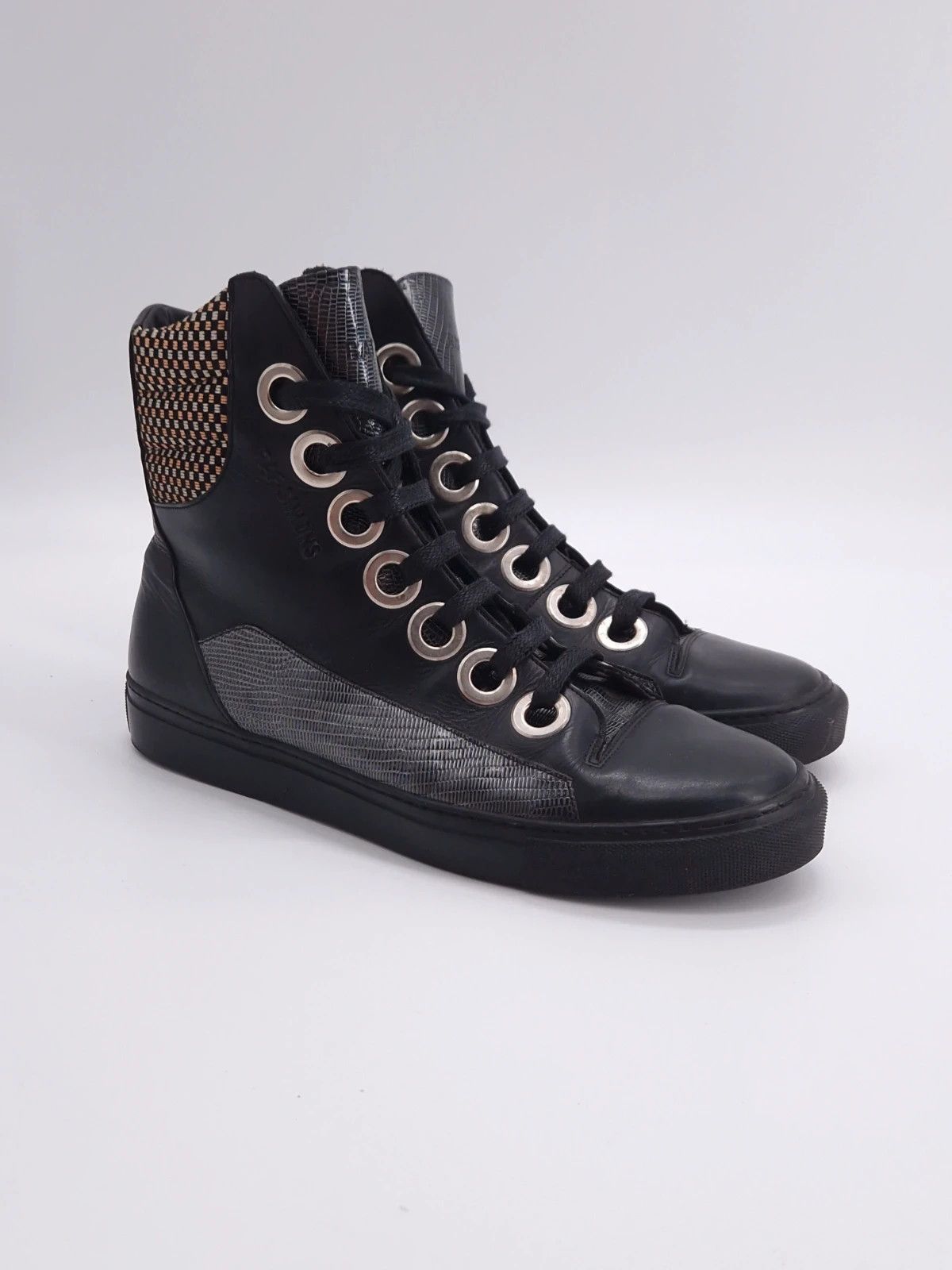 Raf Simons Raf Simons Archival Hi Top Leather Sneaker Size US 10 / EU 43 - 1 Thumbnail