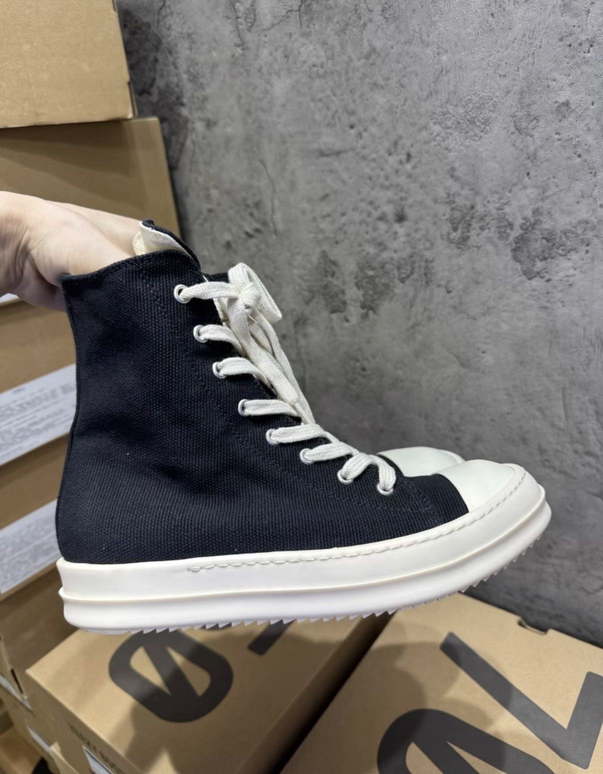 Rick Owens Rick Owens DRKSHDW Canvas Ramones K37 Size US 8 / IT 38 - 6 Thumbnail