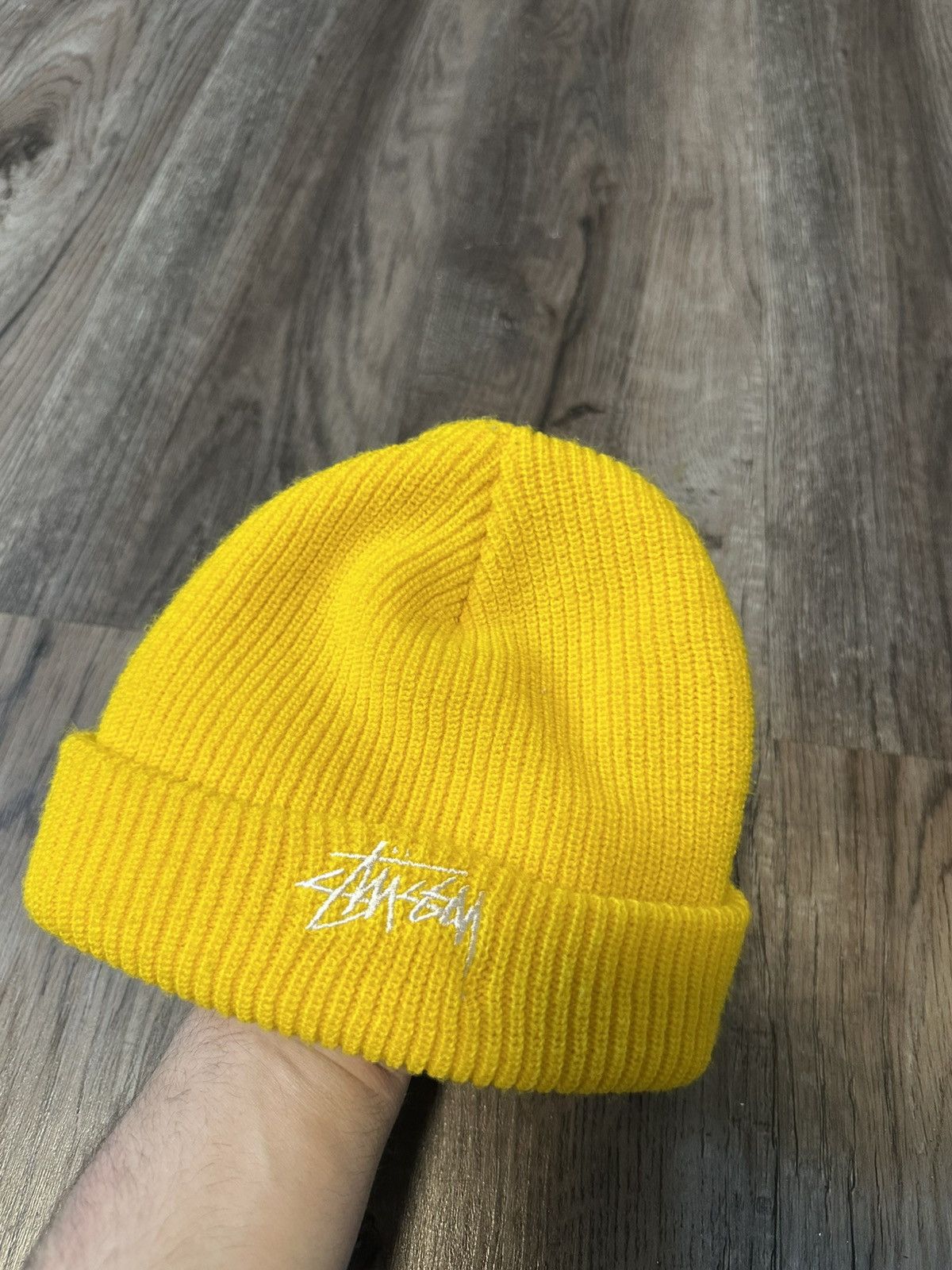 Stussy Yellow Stussy Beanie Size ONE SIZE - 1 Thumbnail