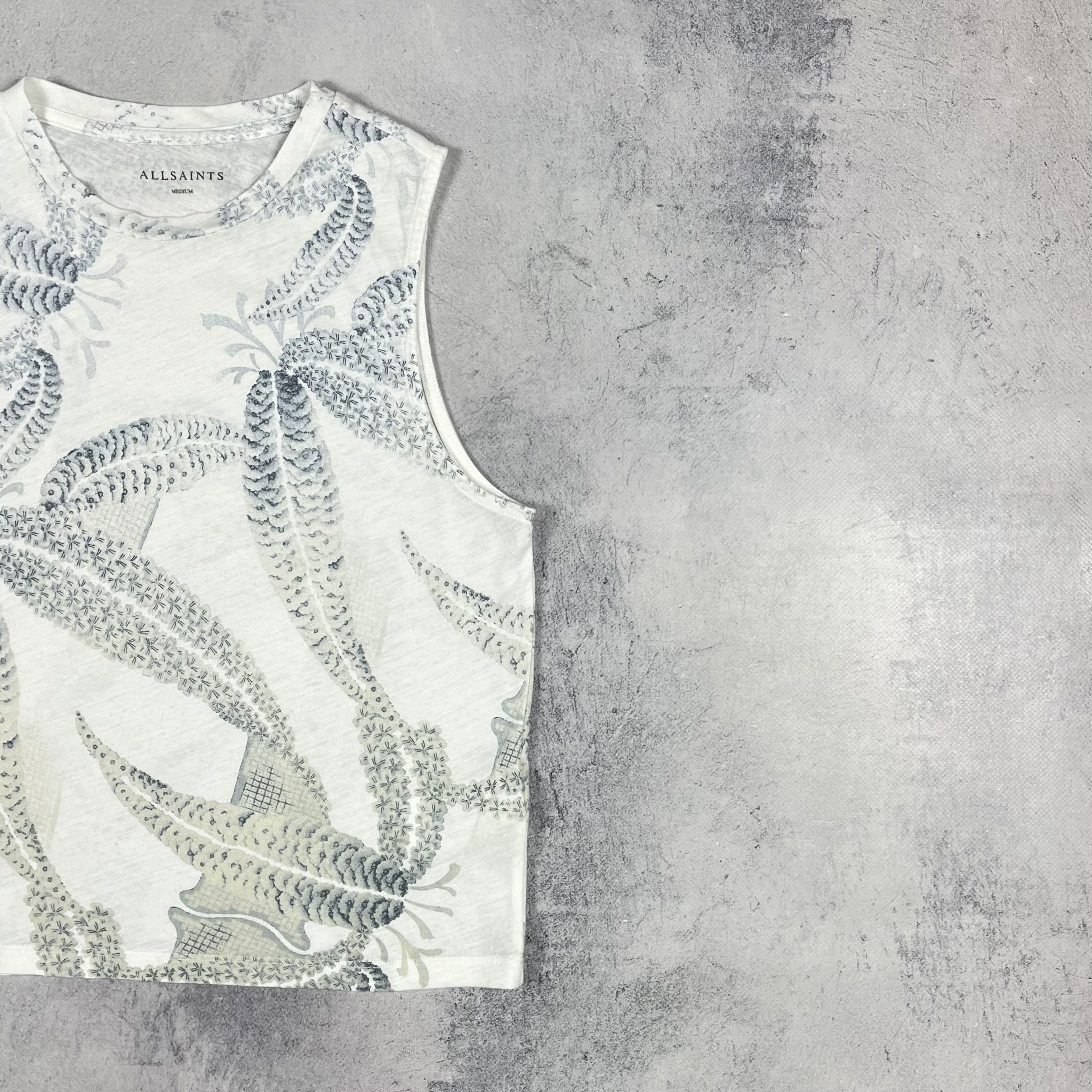Allsaints Designer AllSaints Fuji Eli Floral Ladies Tank-Top Sleveless Size M / US 6-8 / IT 42-44 - 4 Thumbnail