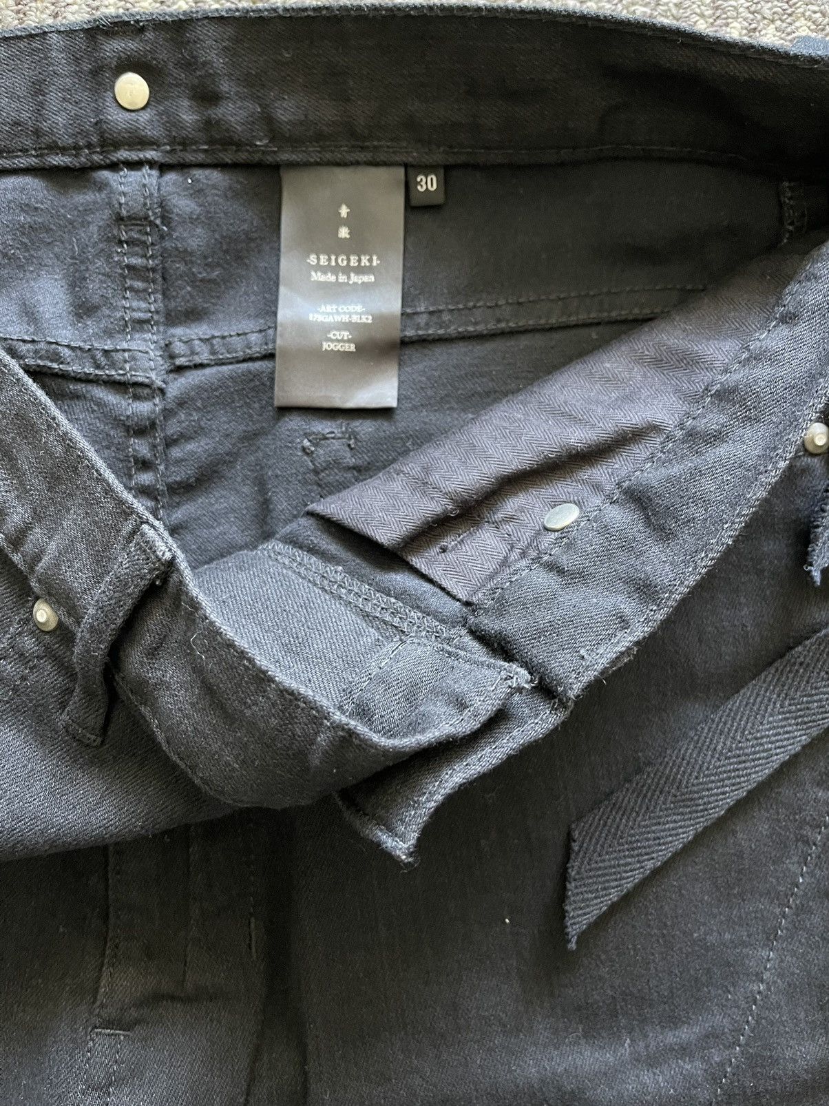 Fagassent Toshiki Aoki Seigeki Black Jeans Size US 30 / EU 46 - 4 Thumbnail