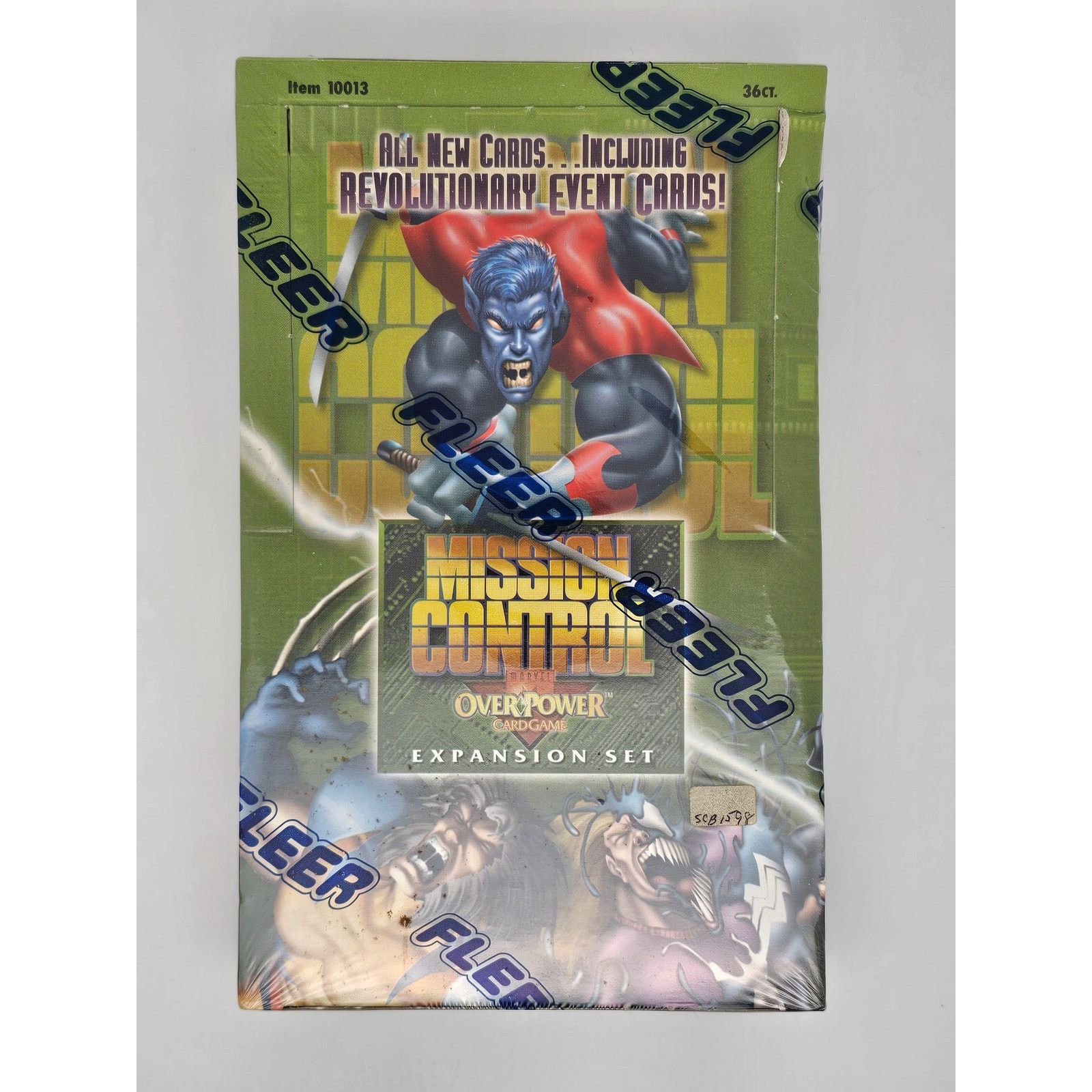 1996 Marvel OverPower Mission Control Exp Box Factory Sealed