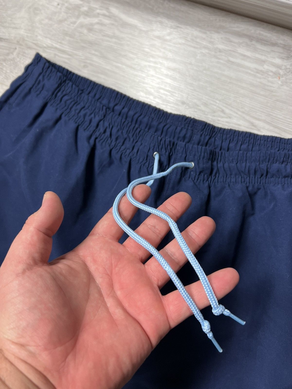 Vintage Vintage Yves Saint Laurent Blue Shorts YSL Logo Swimming Size US 40 / EU 56 - 5 Thumbnail