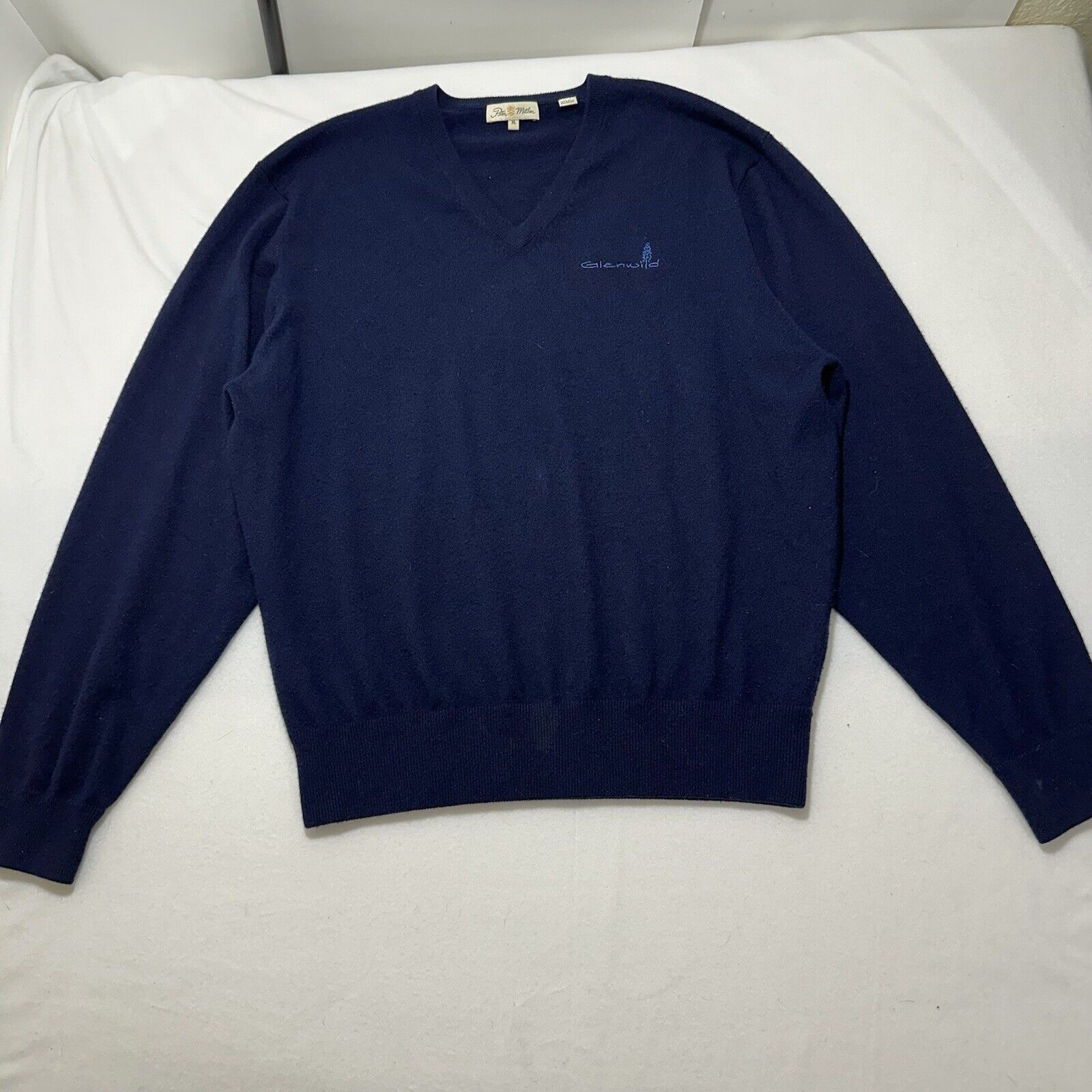 Peter Millar Peter Millar XL Cashmere Sweater Glenwild Embroidered Logo Size US XL / EU 56 / 4 - 1 Thumbnail