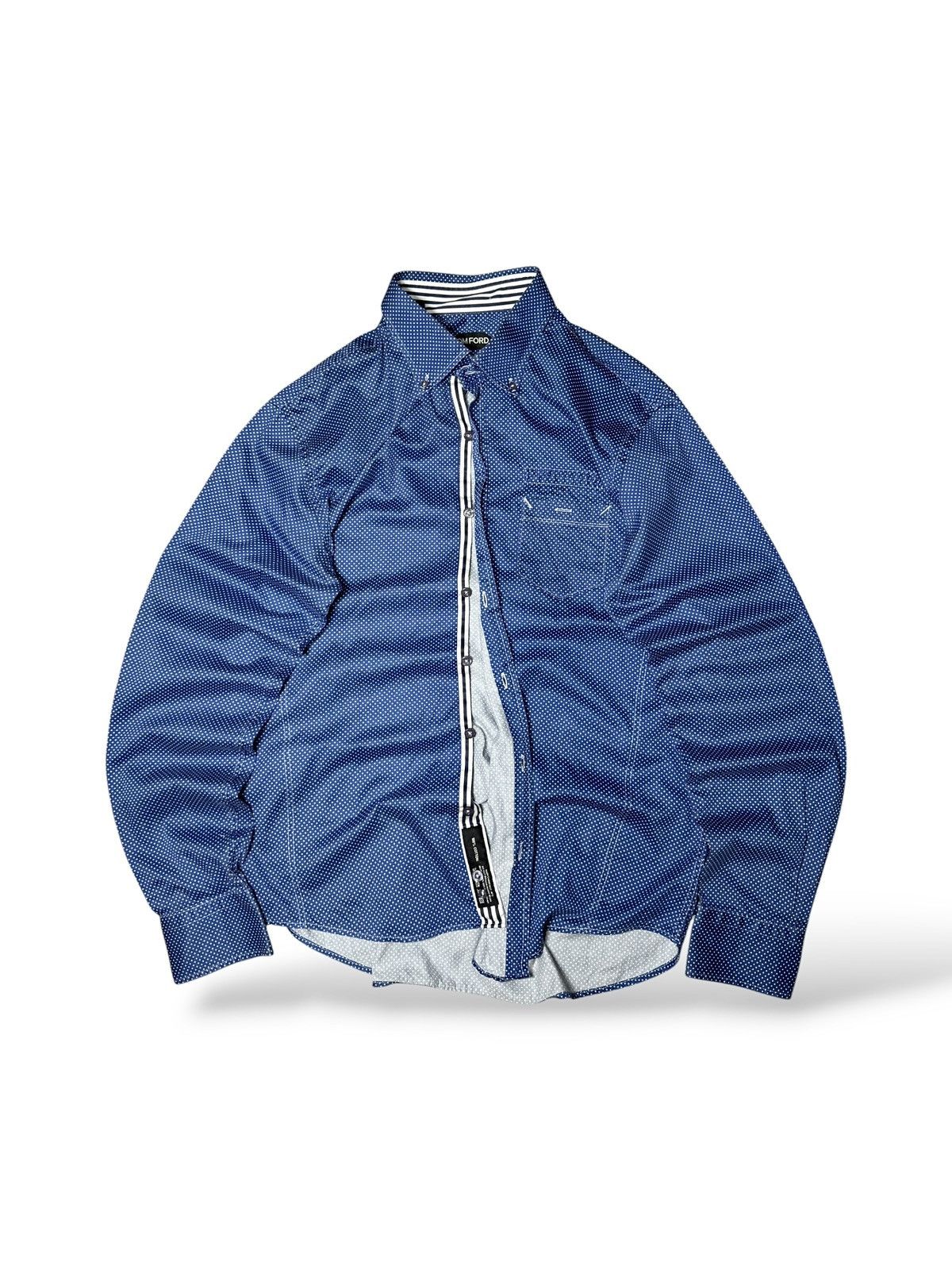 Tom Ford Tom Ford shirt blue luxury Size US S / EU 44-46 / 1 - 1 Thumbnail