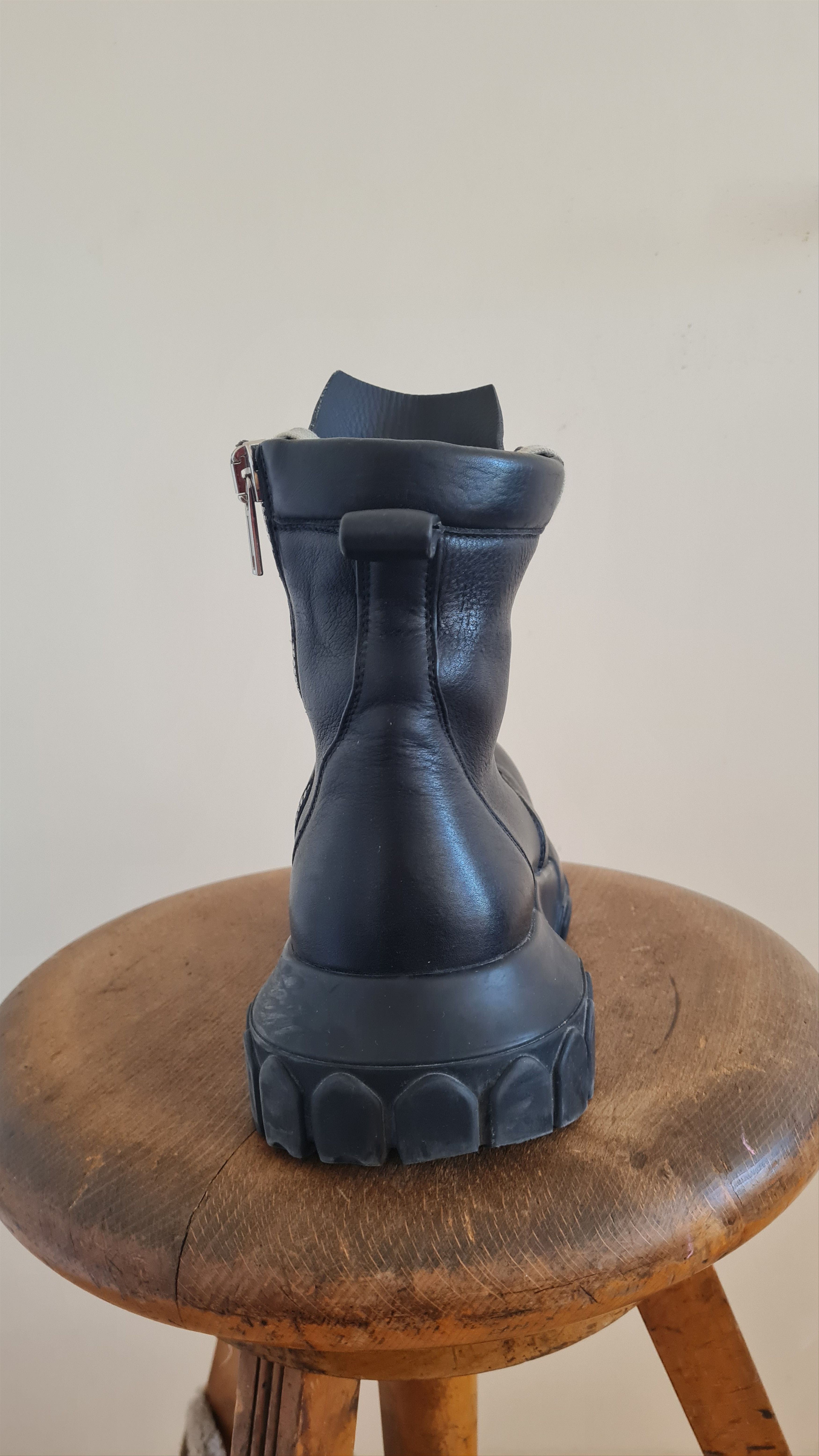 Rick Owens Mainline Rick Owens | Black Bozo Tractor Army Boots Size US 8 / EU 41 - 8 Thumbnail