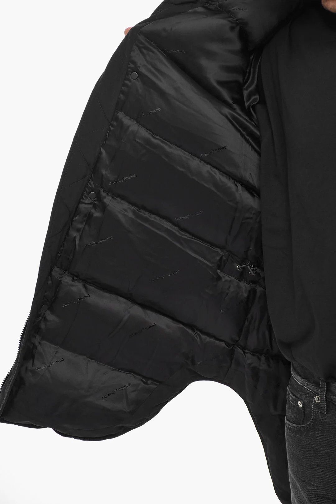 Off-White og1mm0426 Padded Cotton-Blend Parka in Black Size US M / EU 48-50 / 2 - 5 Thumbnail