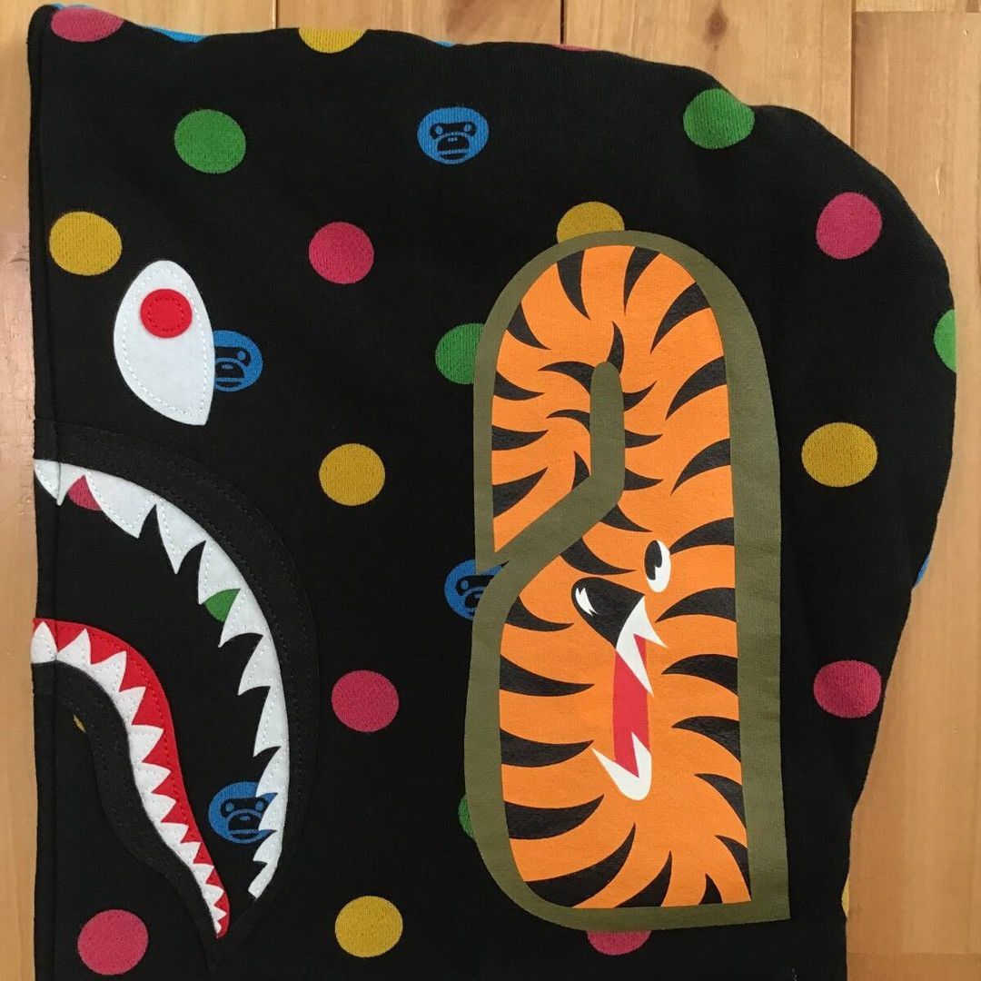 Bape BAPE Dot Milo Shark Full Zip Hoodie a bathing ape Size US S / EU 44-46 / 1 - 4 Thumbnail