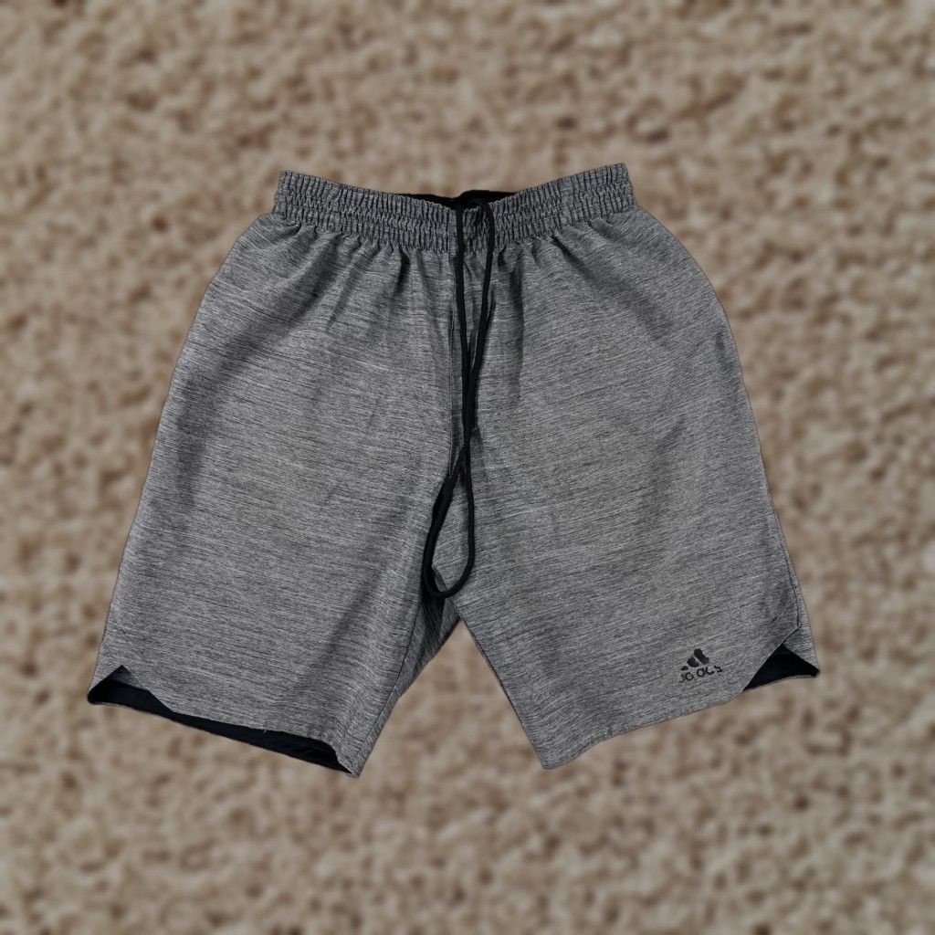 Adidas Adidas Womens Short Athletic Shorts S Gray Cotton Blend Stretch breathable quick dry Fitness Gym Running Jogging Sports Size 28" / US 6 / IT 42 - 1 Thumbnail