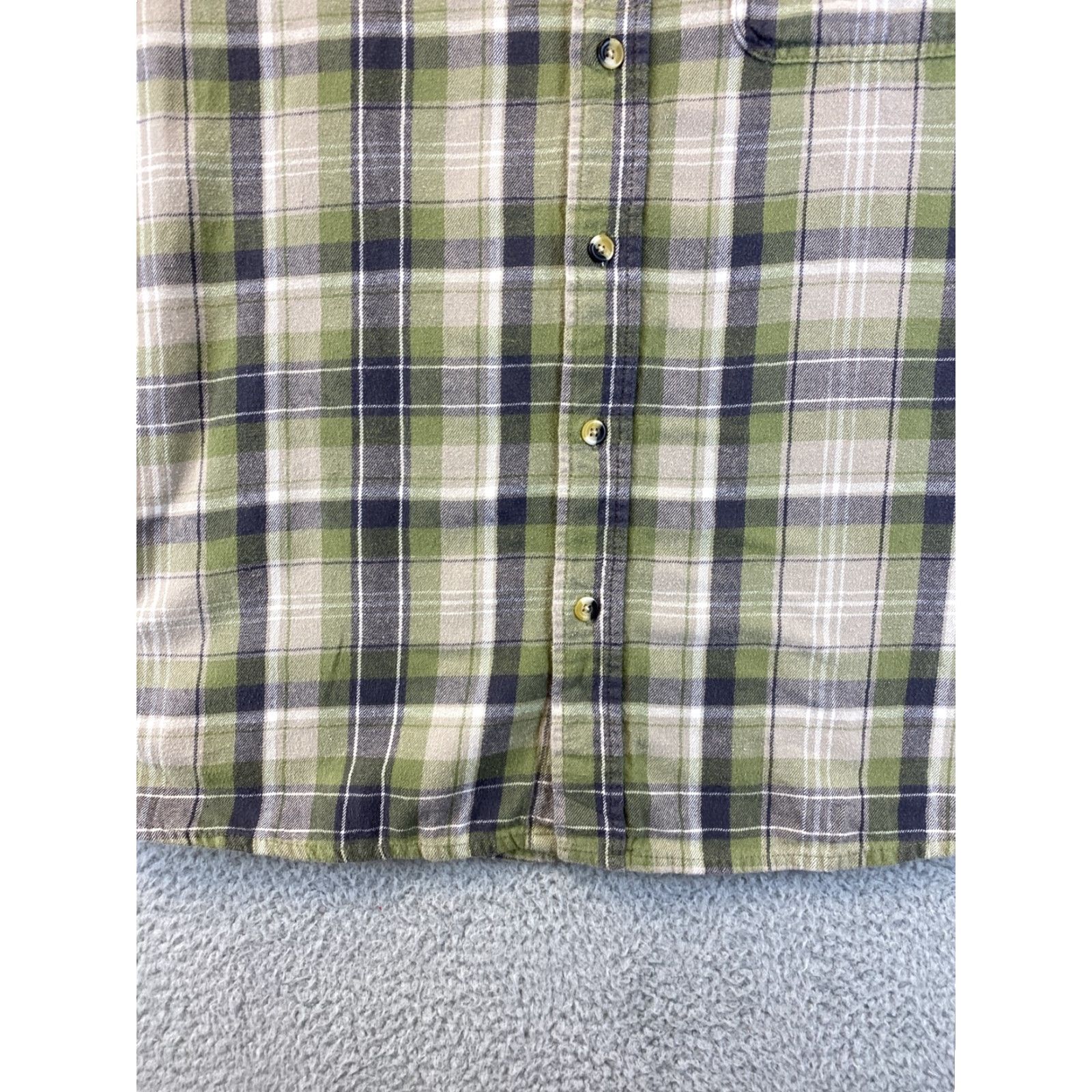 Vintage Hobbs Creek Mens Plaid Flannel Shirt L Green 100% Cotton Long Sleeve / 75-13 Size US L / EU 52-54 / 3 - 4 Thumbnail
