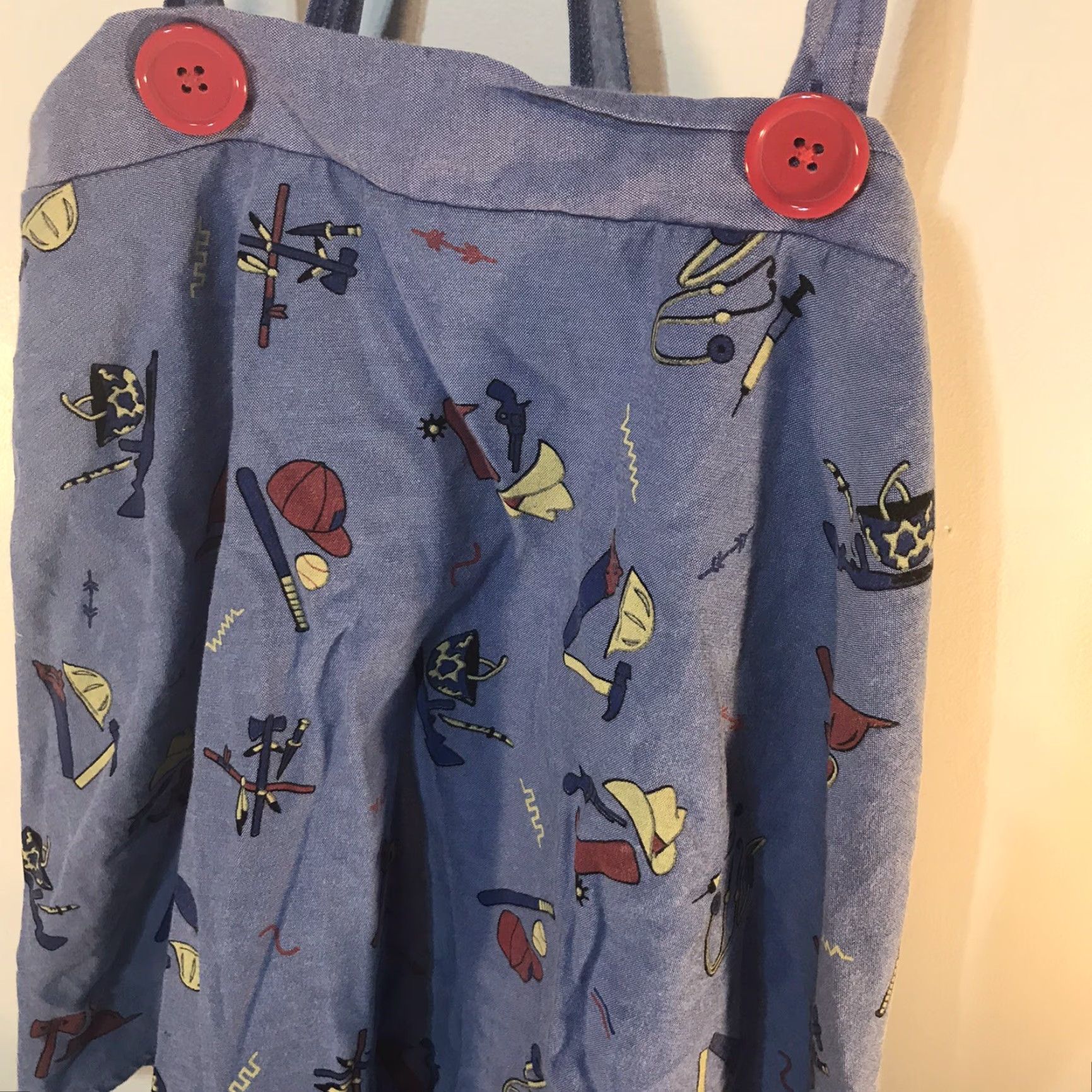 Gloverall Chucky Geometric Skirt Womens Size L Multicolor Casual Halloween Horror Size 36" / US 14 / IT 50 - 2 Thumbnail