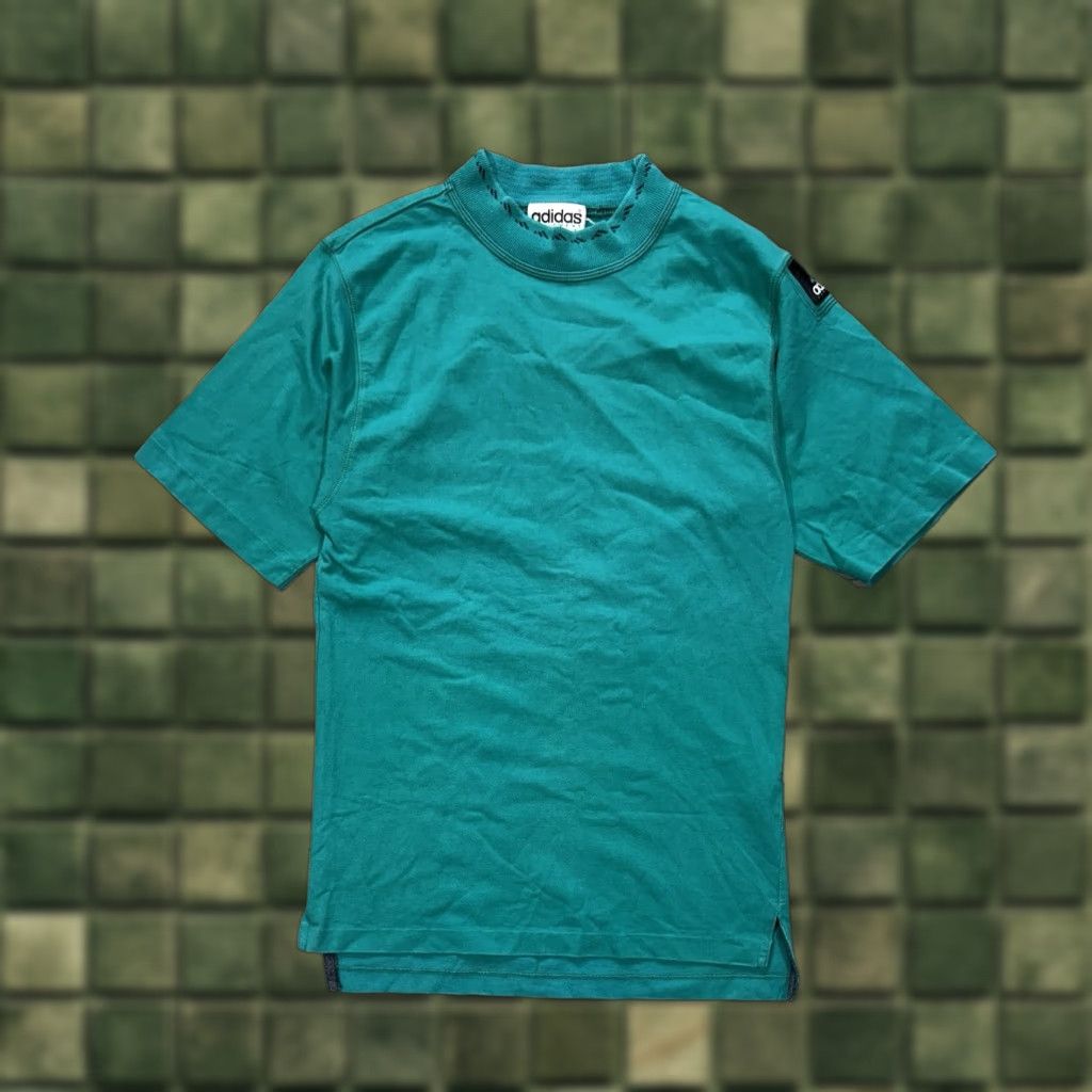 Adidas VINTAGE adidas Equipment Shirt Mens S Green 90s EQT Logo Patch Sports T-Shirt Size US S / EU 44-46 / 1 - 1 Thumbnail