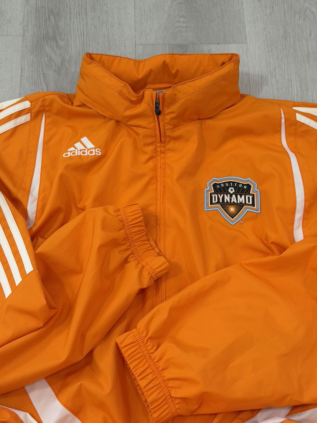 Adidas Vintage Adidas HoustonDynamo Football Hooded Track Jacket XL Size US XL / EU 56 / 4 - 7 Thumbnail