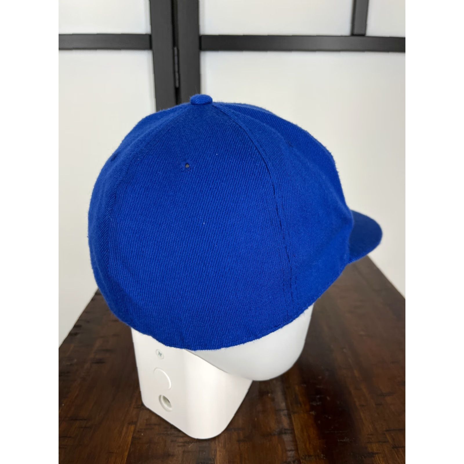 Vintage XP Cap Hat Fitted Adult Medium Blue LA Letters 100% Acrylic Twill Embroidered Cap Mens Style Baseball Cap Varsity LA 90s Theme Size ONE SIZE - 7 Thumbnail