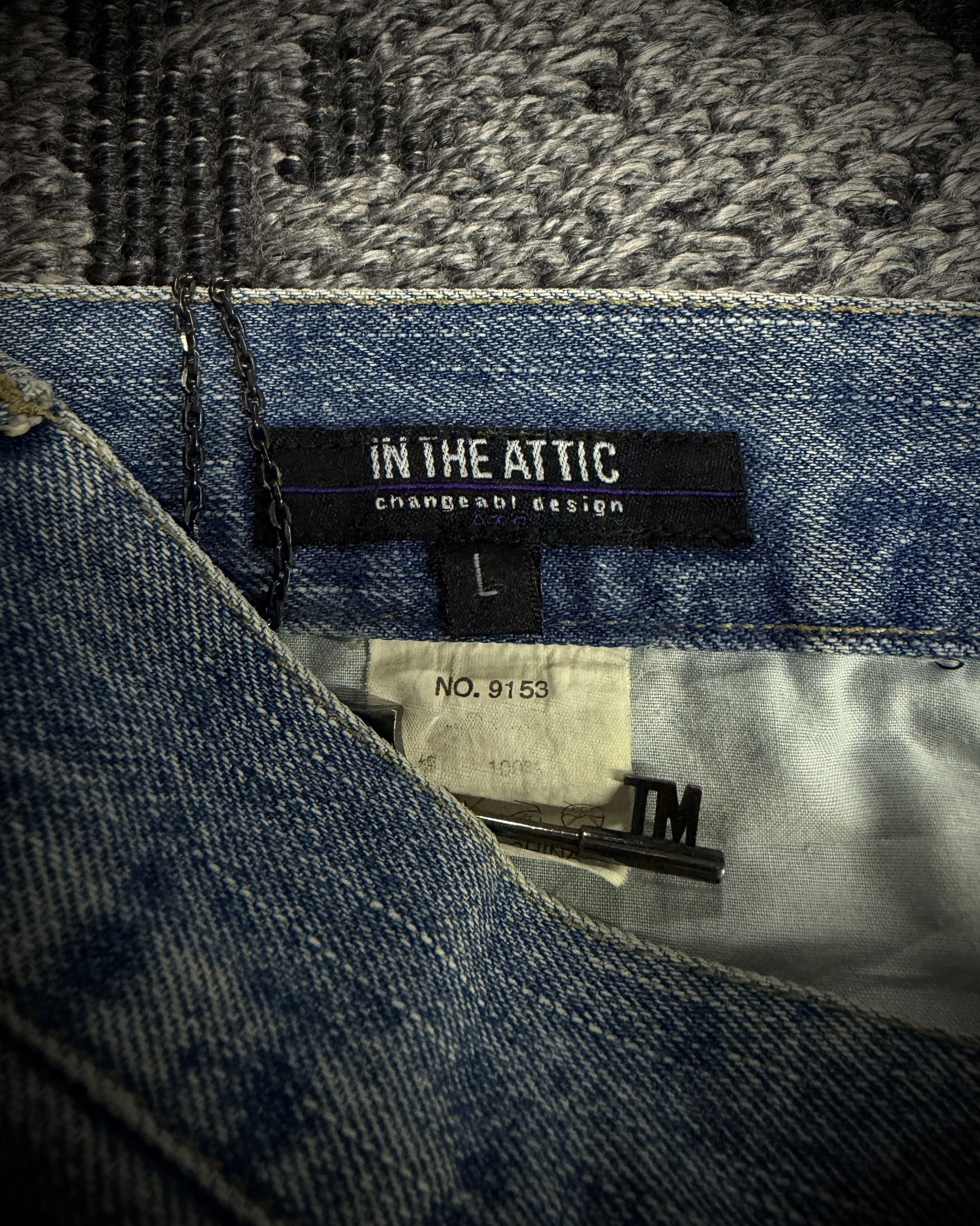 In The Attic In The Attic Distressed Graphic Bootcut Jeans Size US 34 / EU 50 - 8 Thumbnail