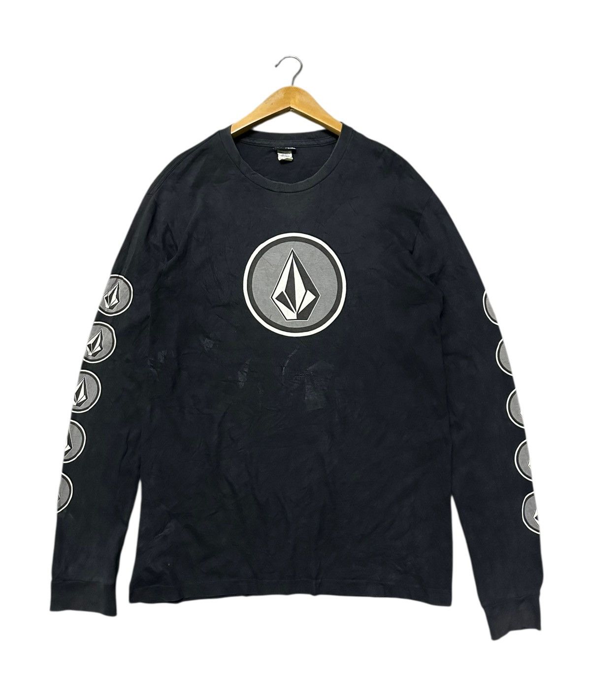Volcom Vintage 90s Volcom side tape long sleeve tshirt Size US M / EU 48-50 / 2 - 1 Thumbnail