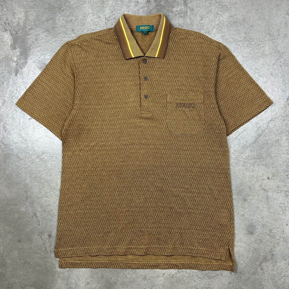 Kenzo × Vintage 1990s Kenzo Golf - Golden Polo Size US M / EU 48-50 / 2 - 7 Thumbnail