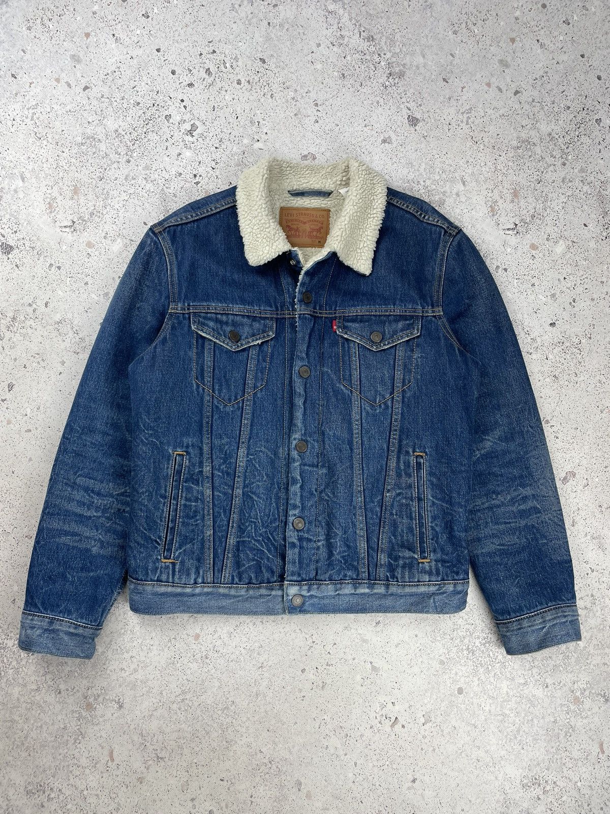 Levi's Levis Retro Denim Type Sherpa Trucker Jacket Size US M / EU 48-50 / 2 - 1 Thumbnail