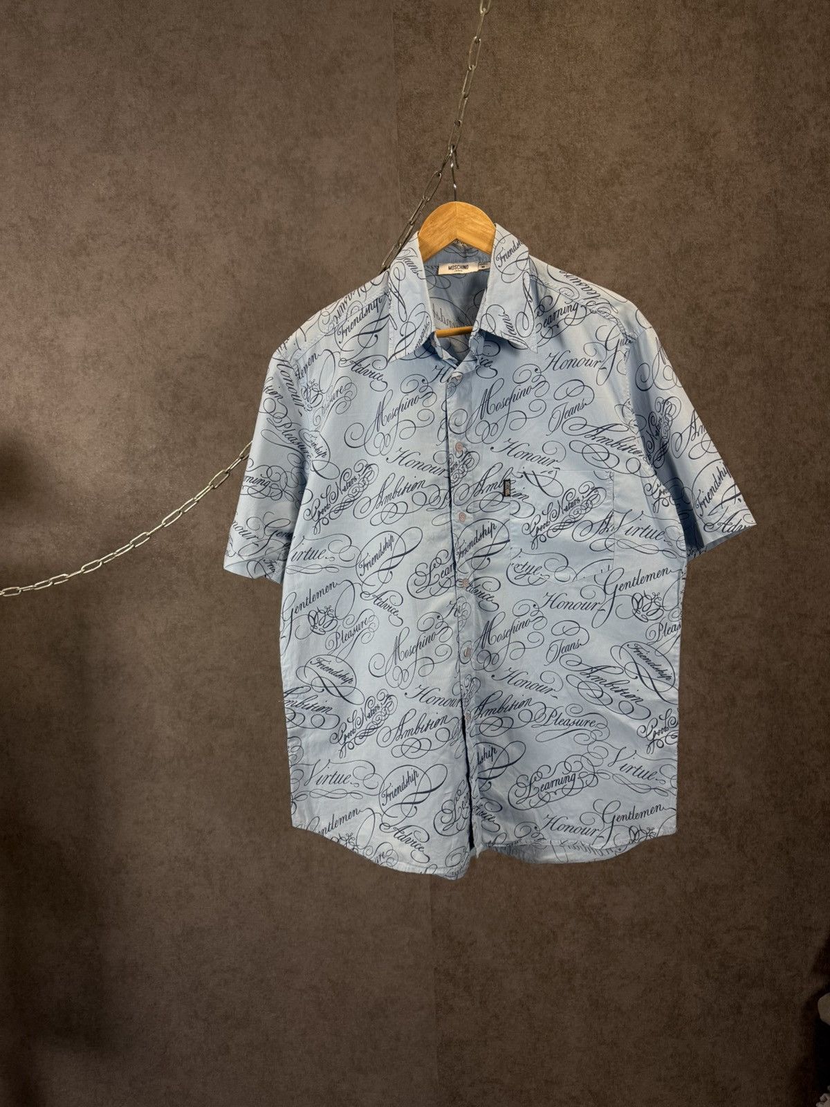 Moschino Moschino vintage art overprinted shirt Size US M / EU 48-50 / 2 - 1 Thumbnail