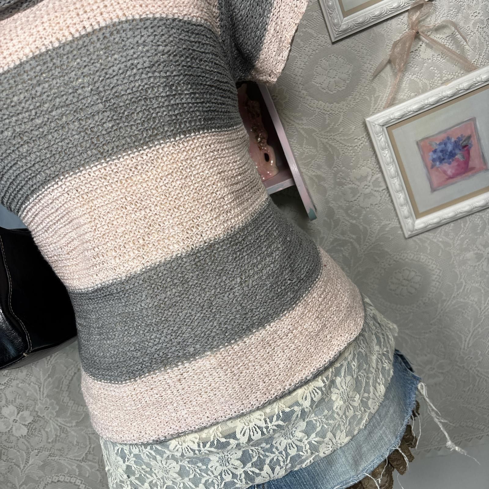 Other y2k fitted striped knit blouse Size XL / US 12-14 / IT 48-50 - 4 Thumbnail