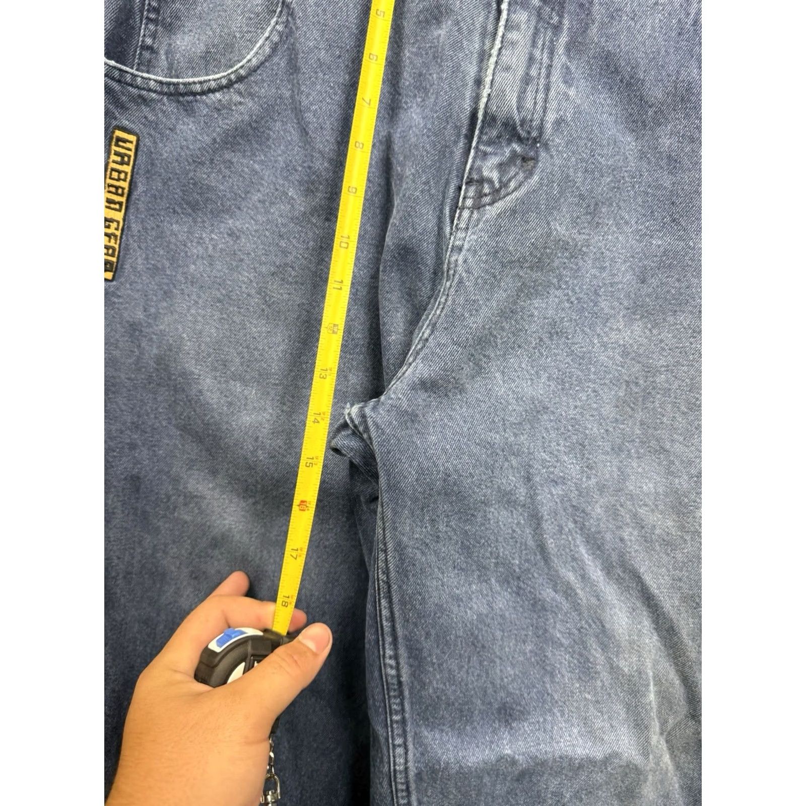 Vintage VINTAGE Godbody Jeans Mens 36 Jeans 90s Grunge Hip Hop Wide-Leg Denim Blue 5-Pocket Relaxed Mens Size US 36 / EU 52 - 4 Thumbnail