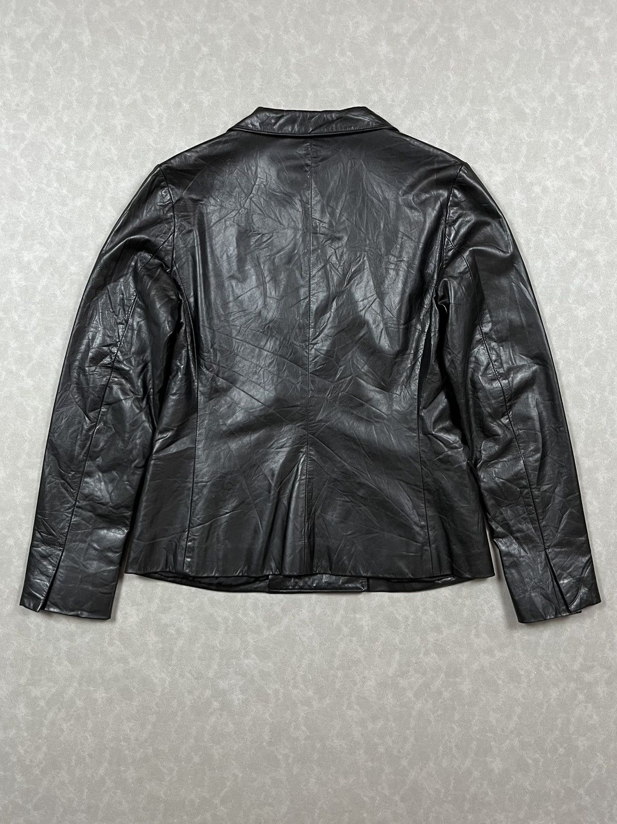 Jil Sander Jil Sander double breasted leather jacket Size S / US 4 / IT 40 - 4 Thumbnail