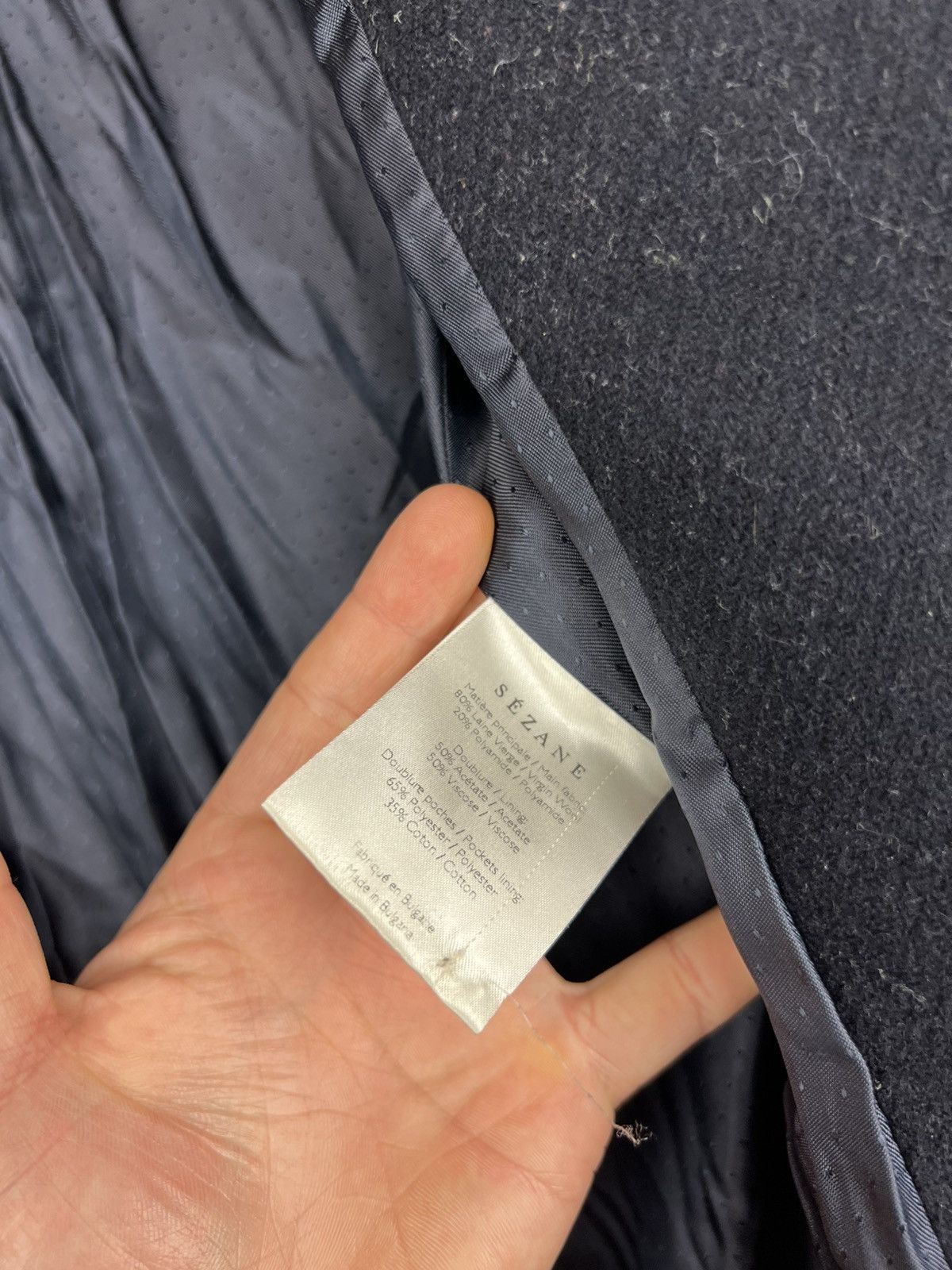 Sezane Sezane MANTEAU JOHNSON coat wool Blue Size 44 Size M / US 6-8 / IT 42-44 - 9 Thumbnail