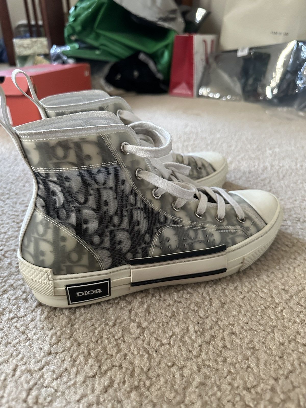 Dior Dior b23 high top Oblique Canvas sneakers size eu 40 us 8 Size US 8 / EU 41 - 12 Thumbnail