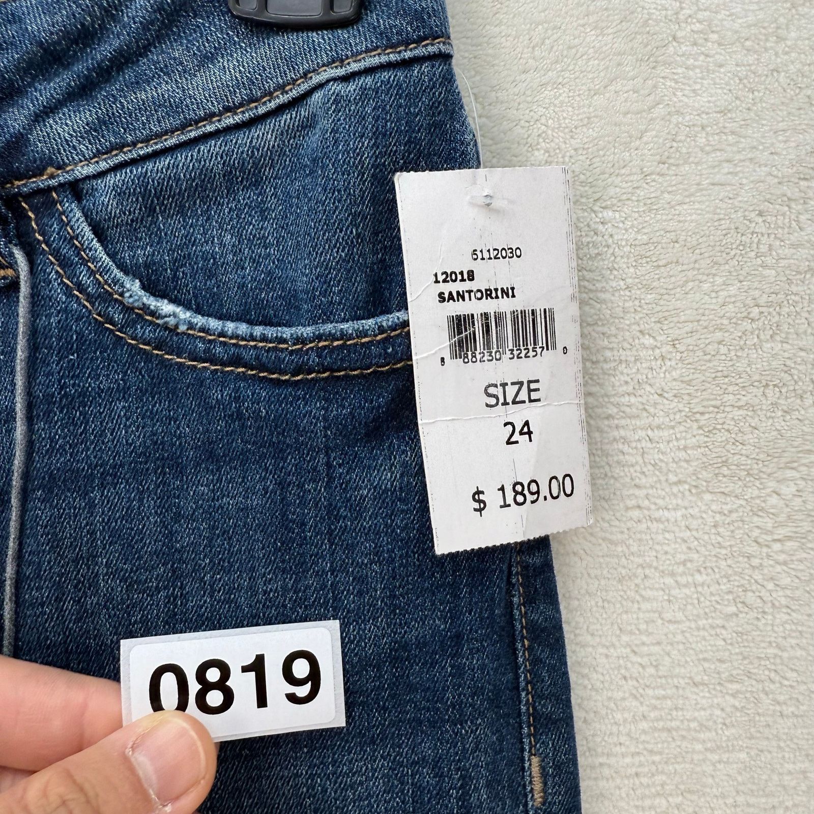 DL1961 DL1961 WOMEN'S 24 MARA HIGH RISE STRAIGHT FIT ANKLE JEANS SA Size 24" / US 00 / IT 34 - 3 Thumbnail