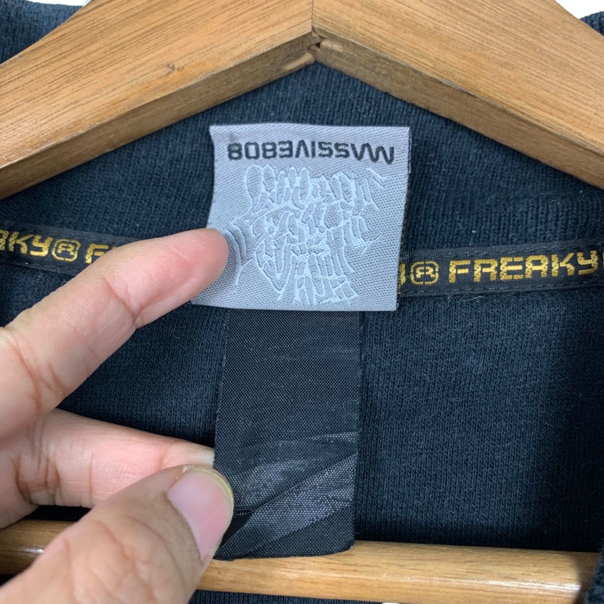 Japanese Brand FREAKY Spellout Big Logo Varsity Jacket #2064-C90 Size US L / EU 52-54 / 3 - 18 Thumbnail
