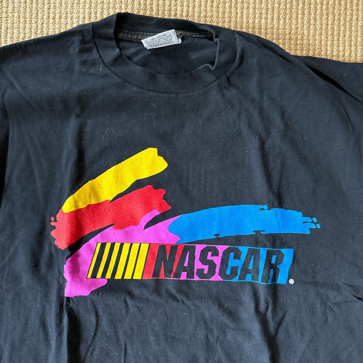 NASCAR × Vintage Vintage NASCAR Black T shirt Size US XL / EU 56 / 4 - 2 Thumbnail