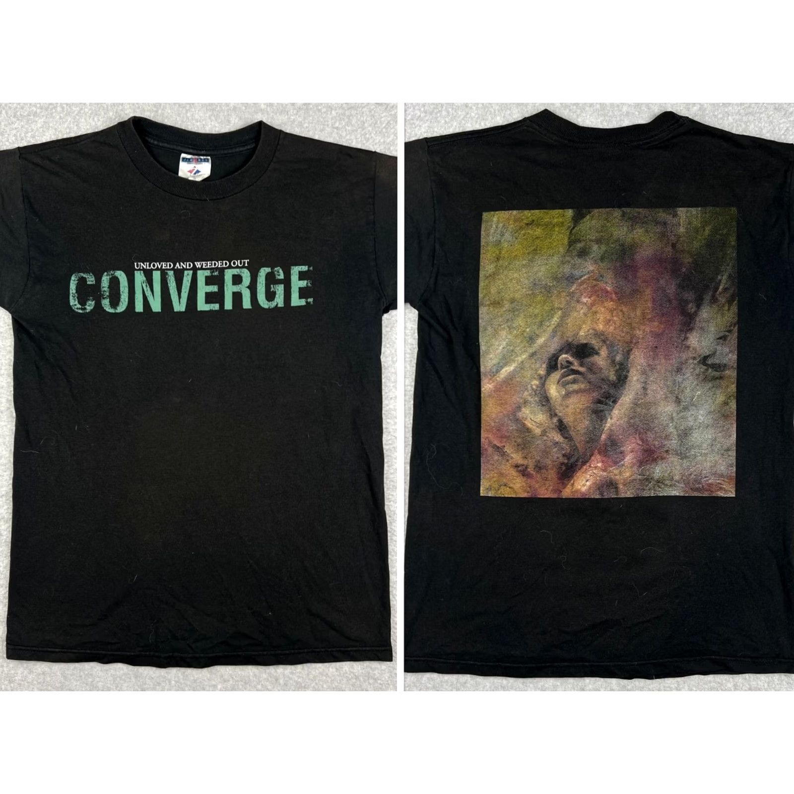 Jerzees VINTAGE Converge Shirt Small Black Metal Tour Concert Merch Unloved and Weeded Out Size US S / EU 44-46 / 1 - 2 Thumbnail